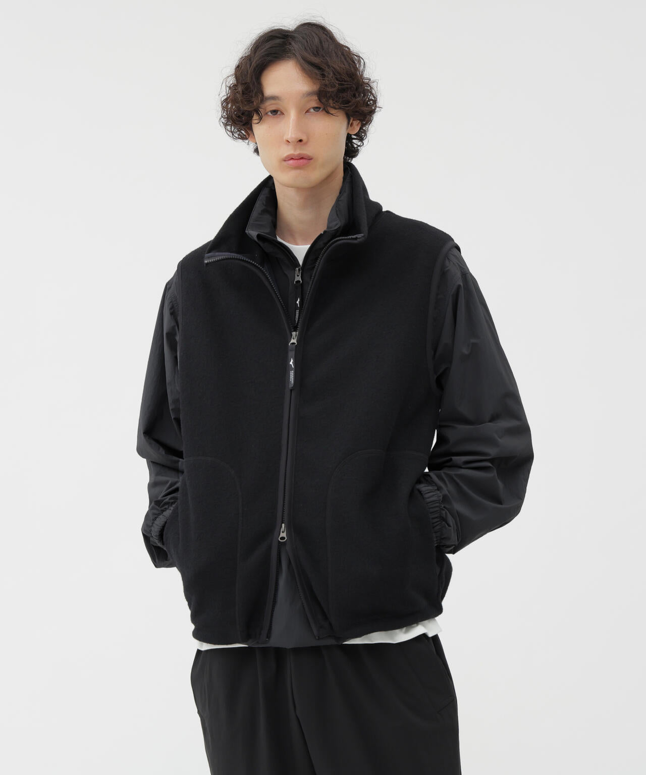 WOOL NYLON COMPRESSED JERSEY BLOUSON | MARGARET HOWELL