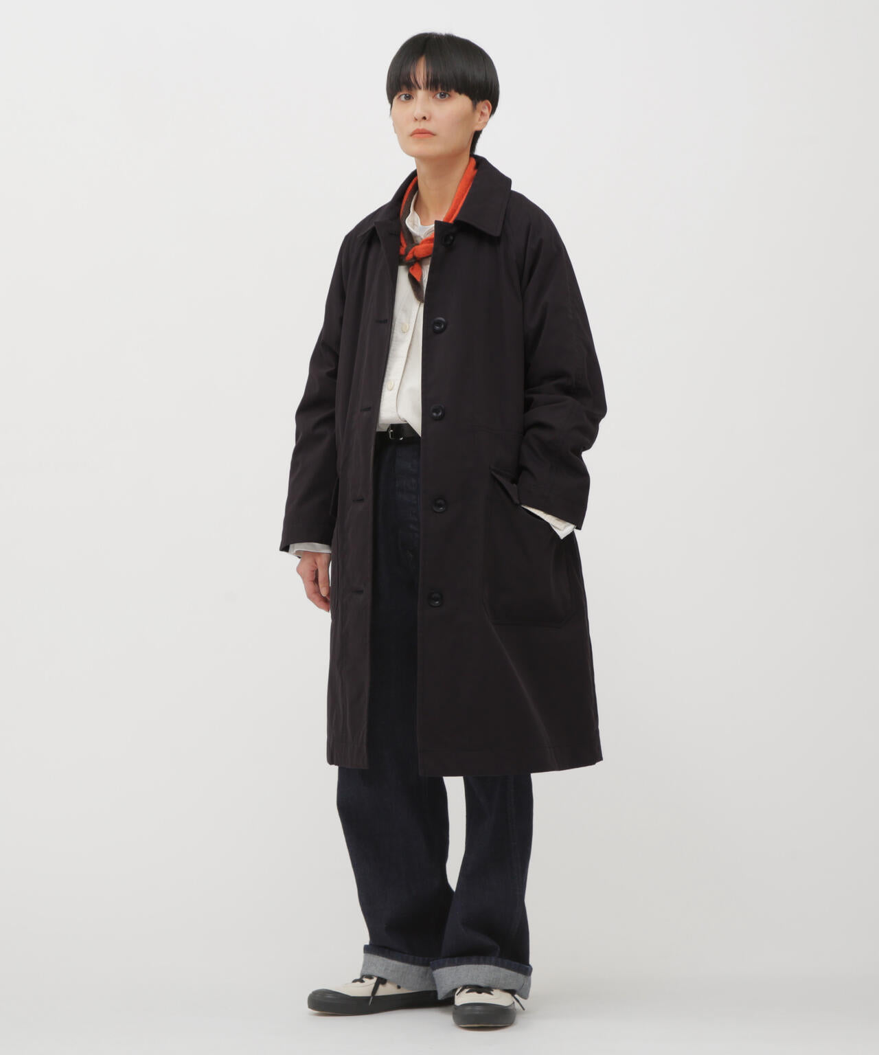 WORN COTTON NYLON COAT | MARGARET HOWELL（マーガレット・ハウエル