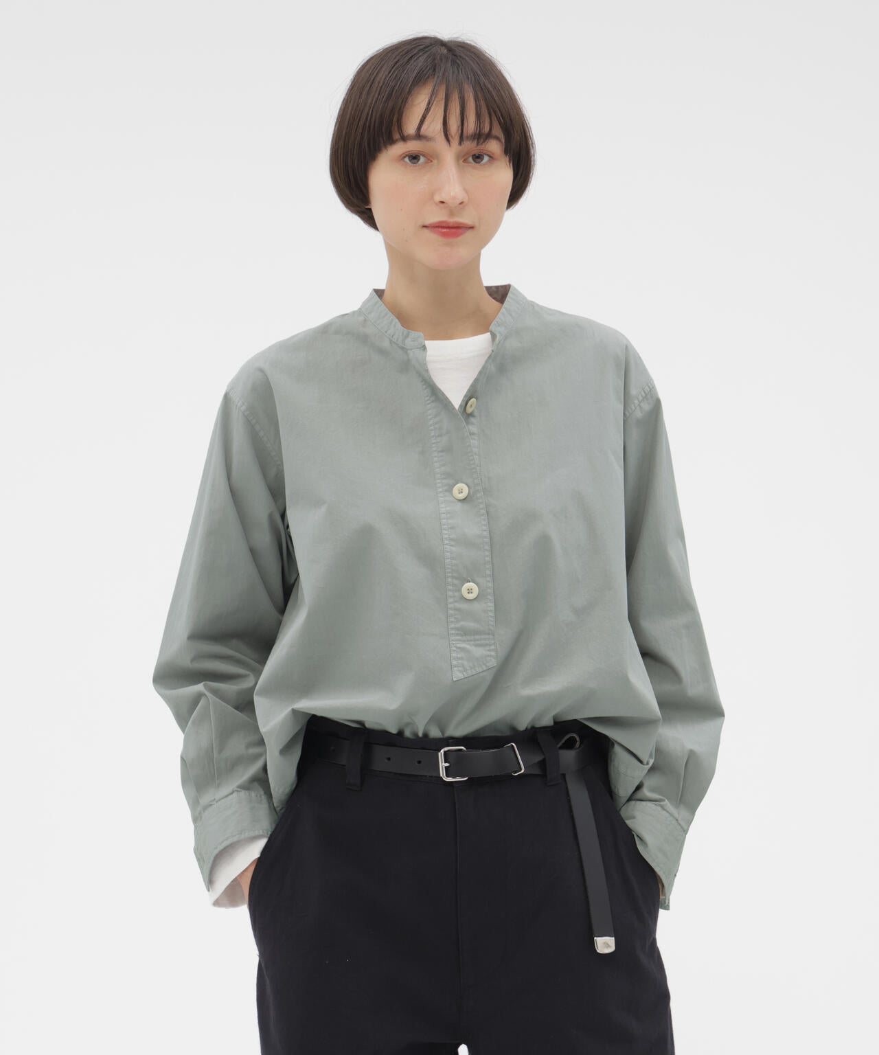 COMPACT COTTON POPLIN SHIRT | MARGARET HOWELL（マーガレット