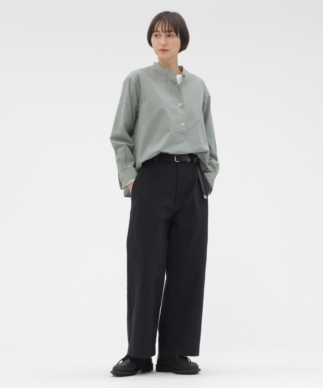 COMPACT COTTON POPLIN SHIRT | MARGARET HOWELL（マーガレット