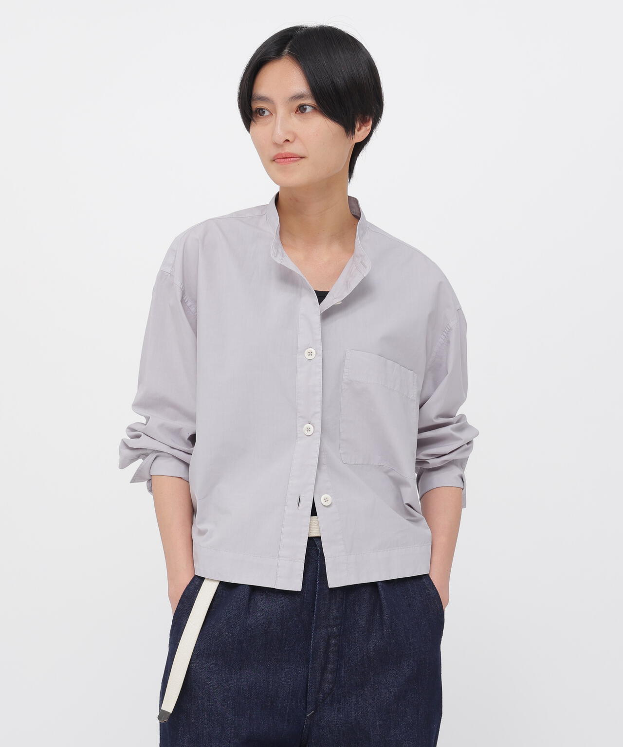 COTTON RAMIE POPLIN SHIRT | MARGARET HOWELL（マーガレット