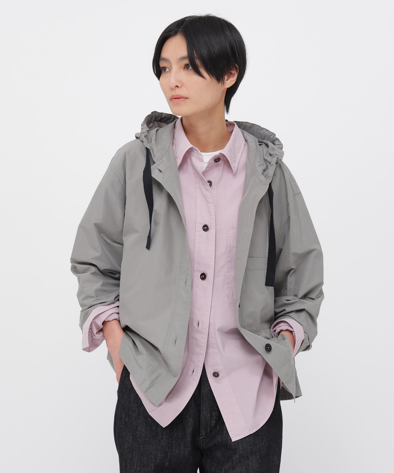 PAPER COTTON NYLON SHIRT | MARGARET HOWELL（マーガレット・ハウエル