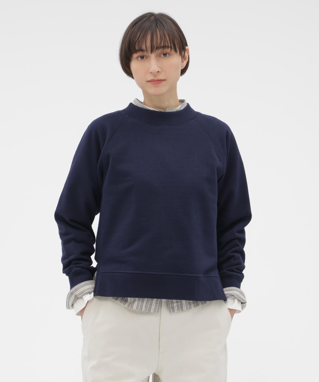 SOFT COTTON LOOPBACK TOP | MARGARET HOWELL（マーガレット・ハウエル