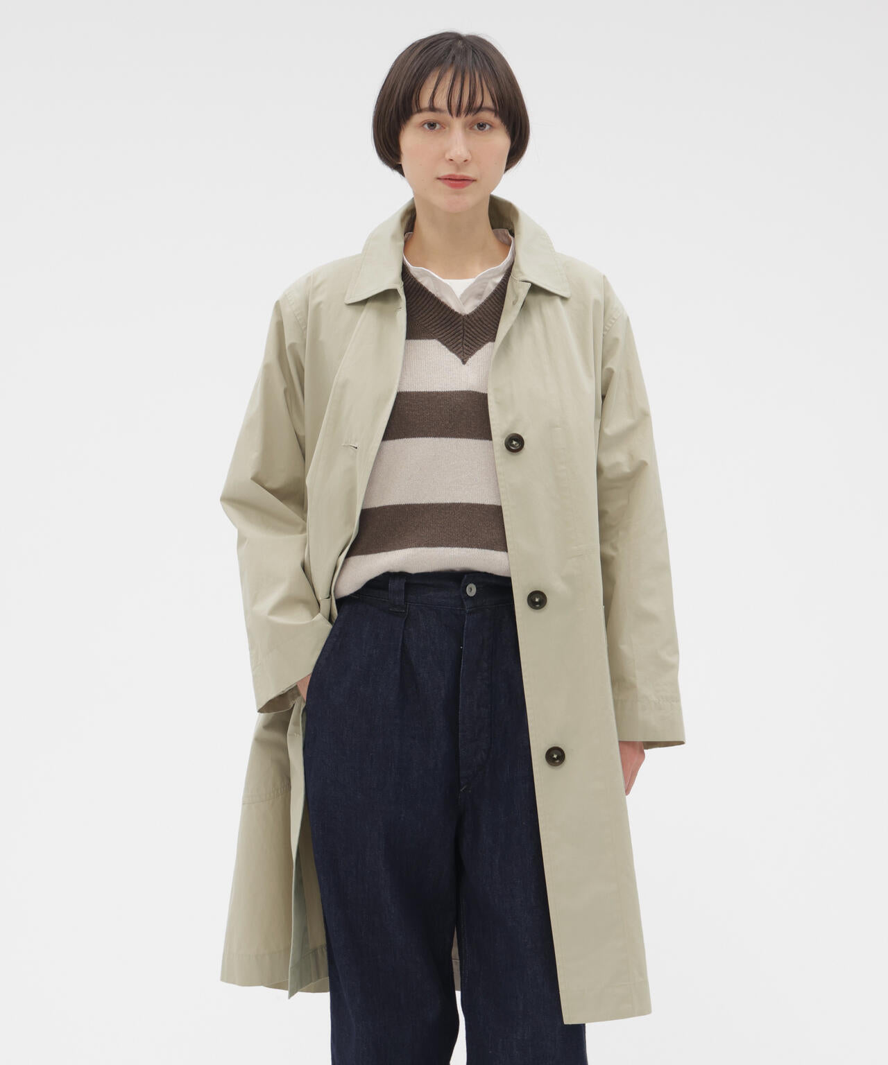 PROOFED COTTON POPLIN COAT | MARGARET HOWELL（マーガレット