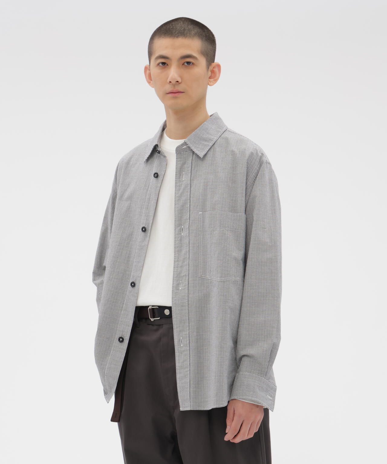 TINY GINGHAM COTTON SHIRT | MARGARET HOWELL（マーガレット