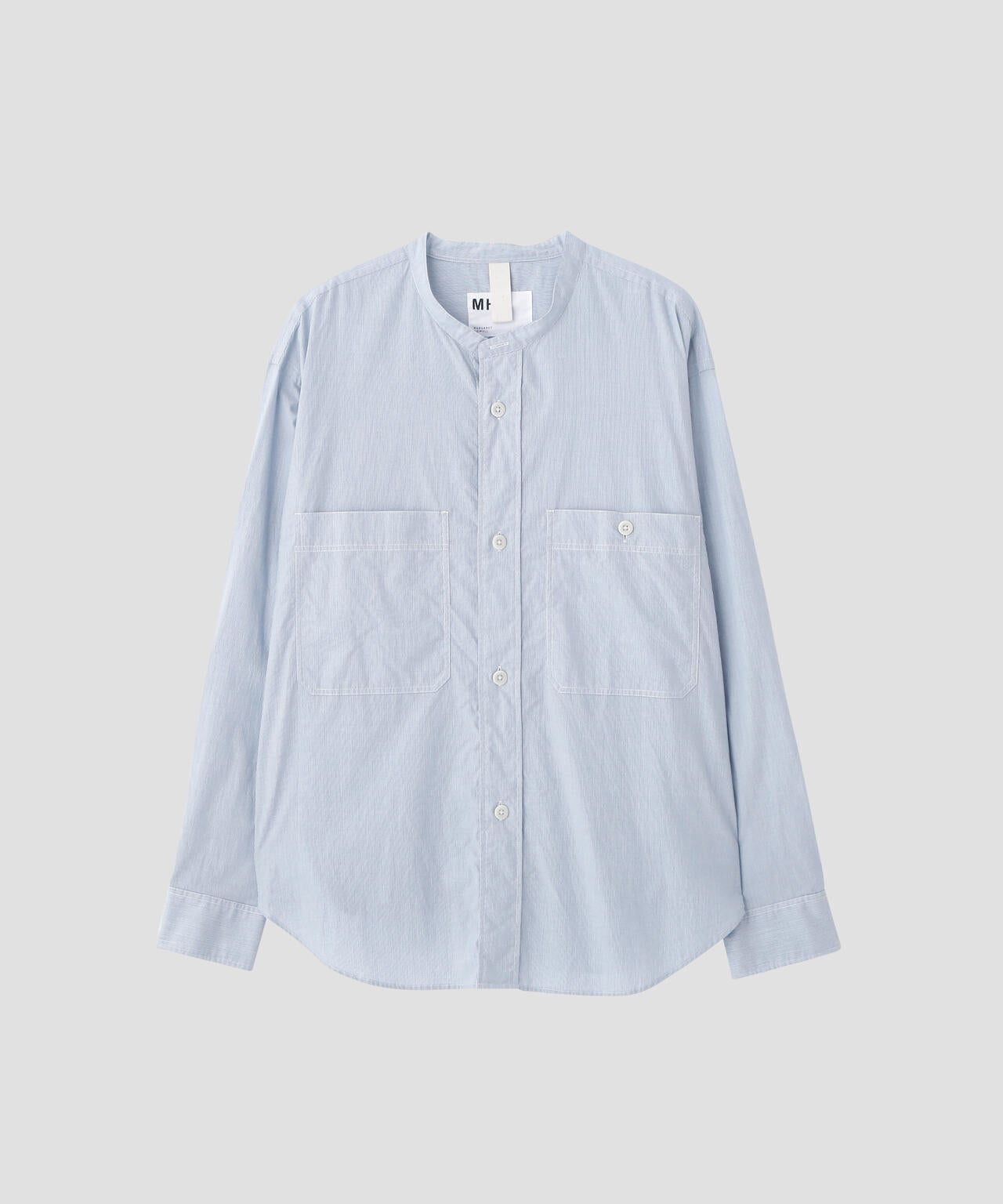 WORN COTTON HAIRLINE STRIPE SHIRT | MARGARET HOWELL（マーガレット