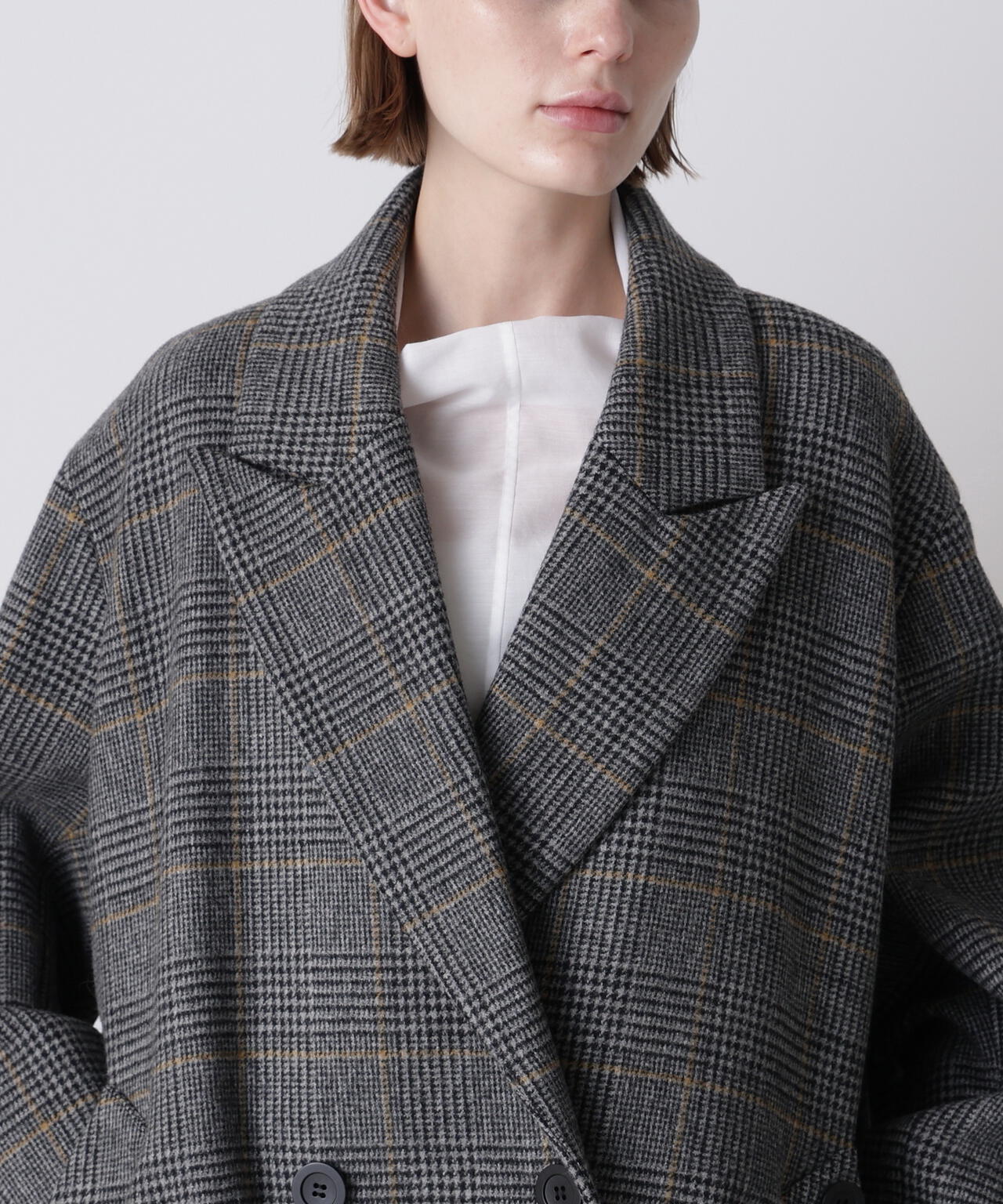 ウールチェックコート | hLM（エイチエルエム） ｜【公式】通販mix