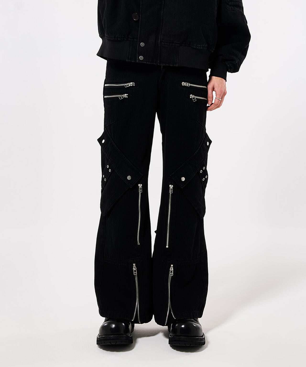 DankeSchon/ダンケシェーン/11ozD ZIP POCKET FLARE CARGO PANTS