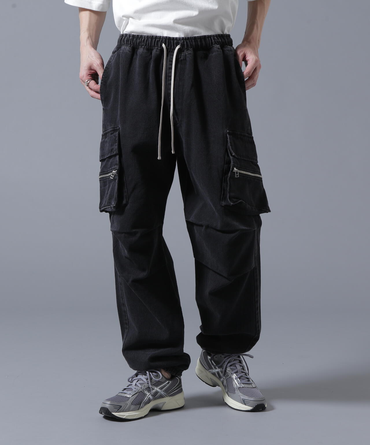 WEB&DEPOT限定】DankeSchon/ダンケシェーン/DENIM ZIP-POCKET CARGO