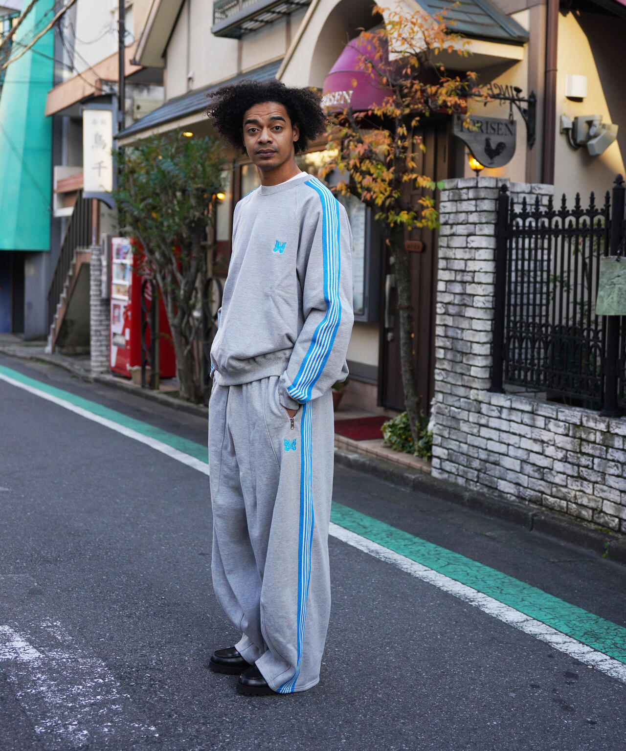 NEEDLES/ニードルズ/【LHP EXCLUSIVE】TRACK CREW NECK - COTTON