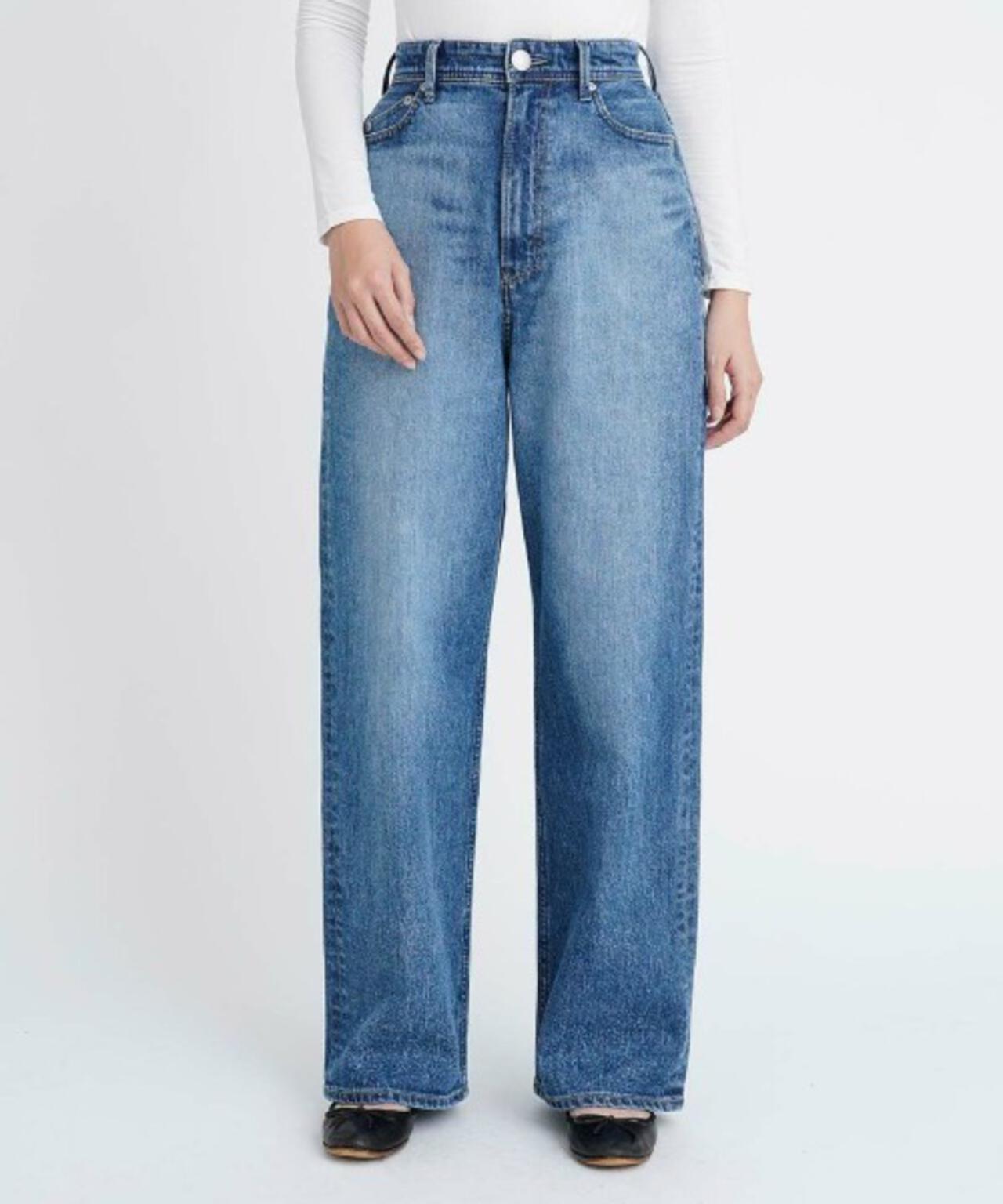 YANUK(ヤヌーク) ルーズストレート/JOAN/サッズユーズドブルー/SUB | B