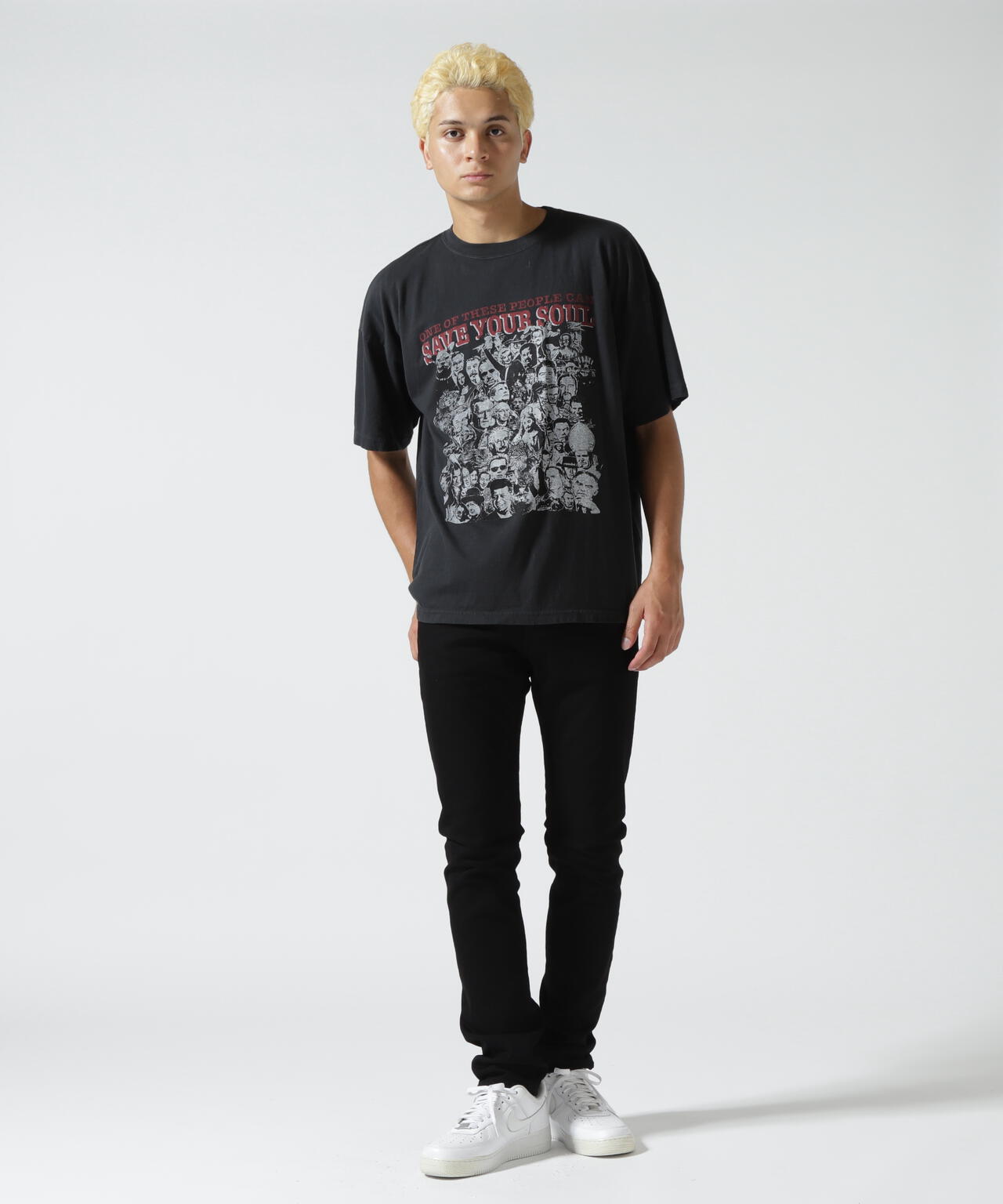 REMI RELIEF(レミレリーフ) 別注20/-天竺BIGサイズTシャツ(SAVE YOUR