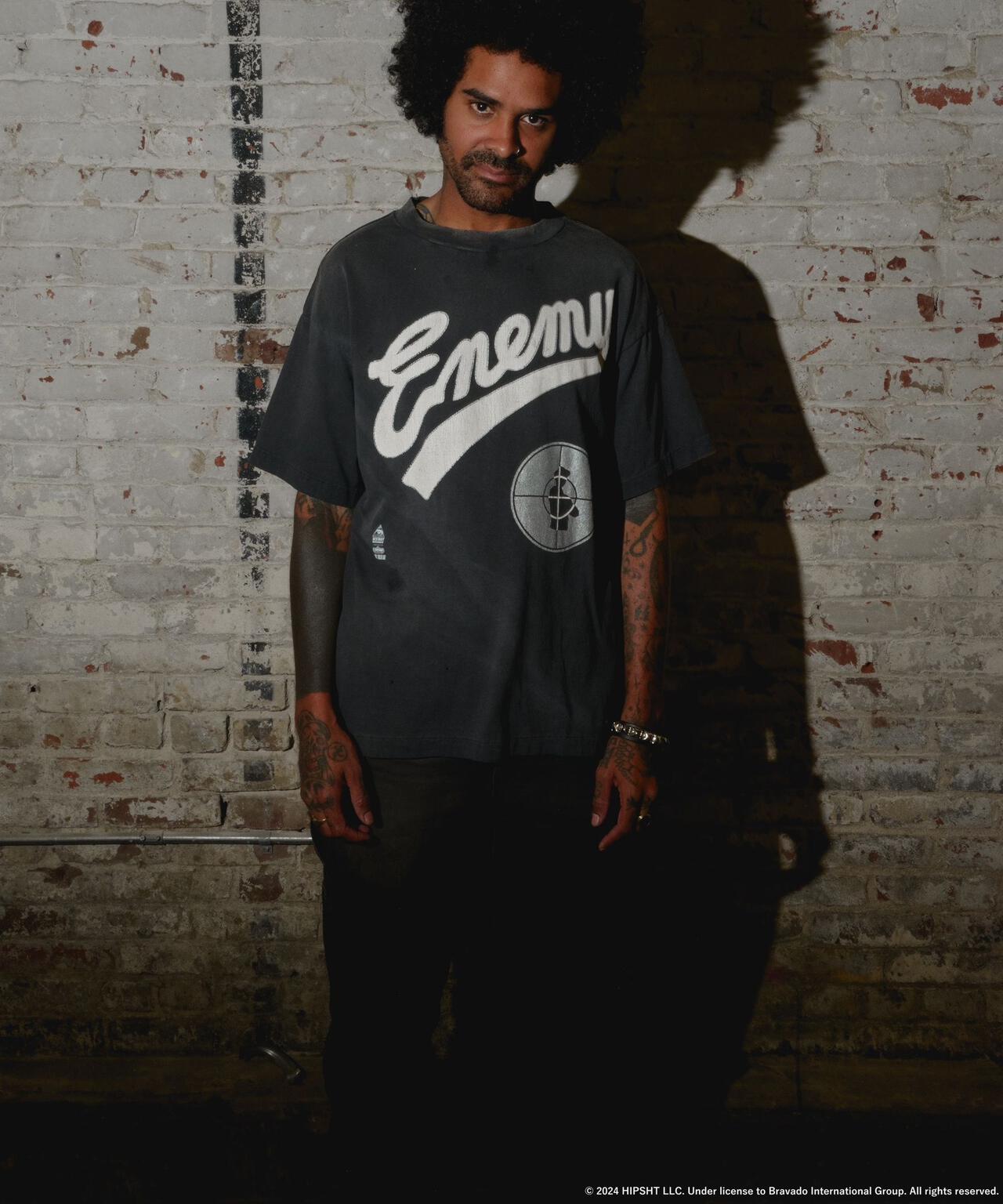 SAINT MICHAEL/セントマイケル/PE_SS TEE/SNT ENEMY/BLACK | ROYAL