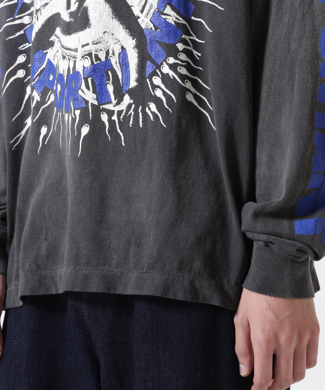 SAINT MICHAEL/セントマイケル/KK_LS TEE/NOTHING IMP/BLACK | ROYAL