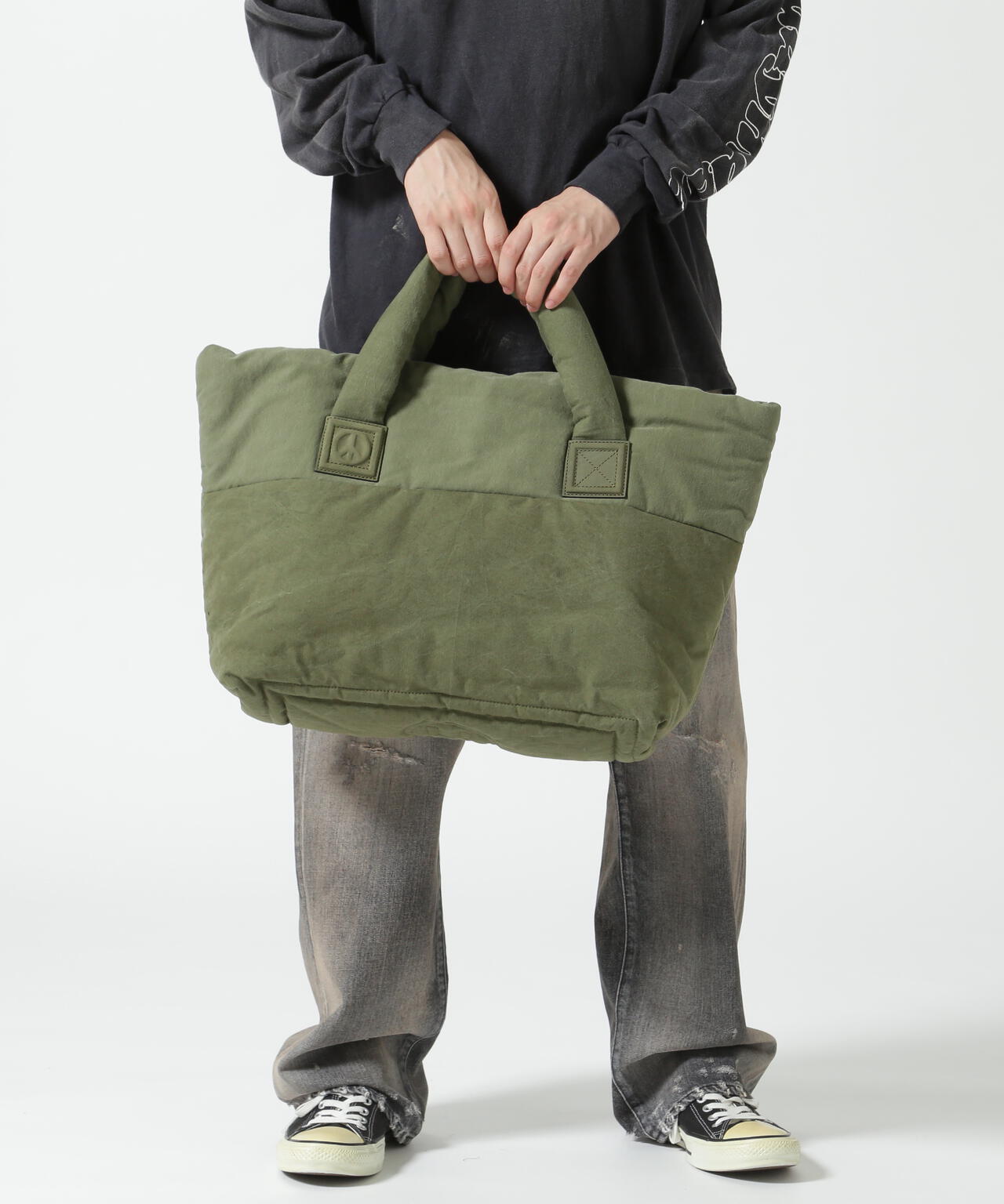 READYMADE/レディーメイド/FLUFFY TOTE BAG L/KHA | ROYAL FLASH