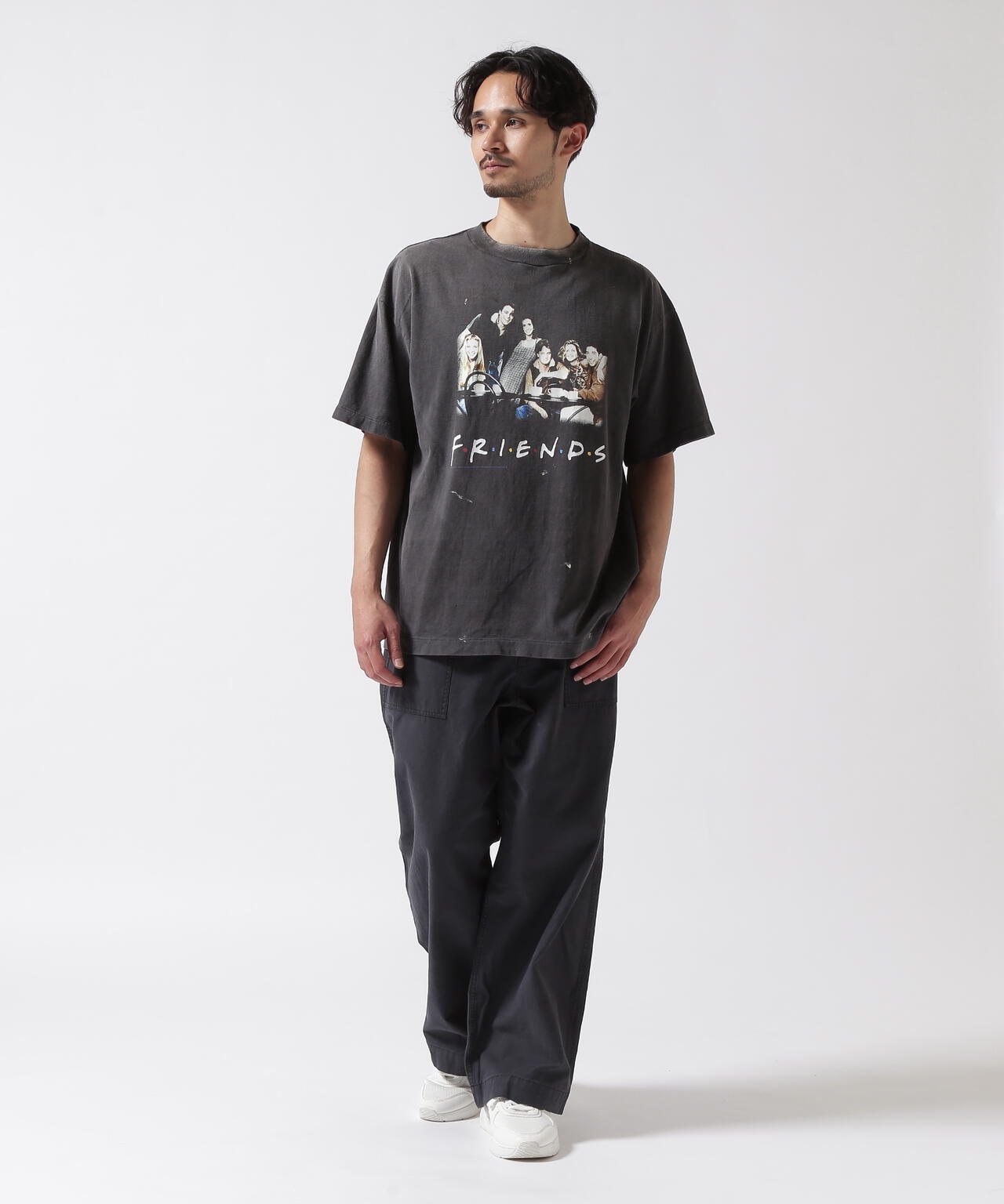 SAINT MICHAEL/セントマイケル/FRIENDSコラボ FRD_SS TEE/BLACK