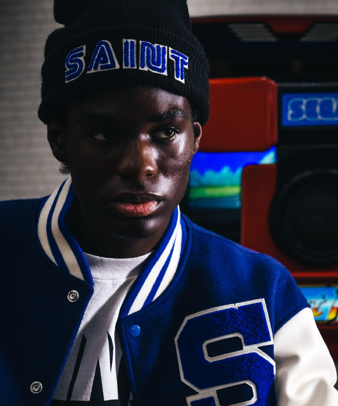 SAINT MICHAEL/セントマイケル/SG KNIT CAP/SAINT SEGA/BLACK | ROYAL