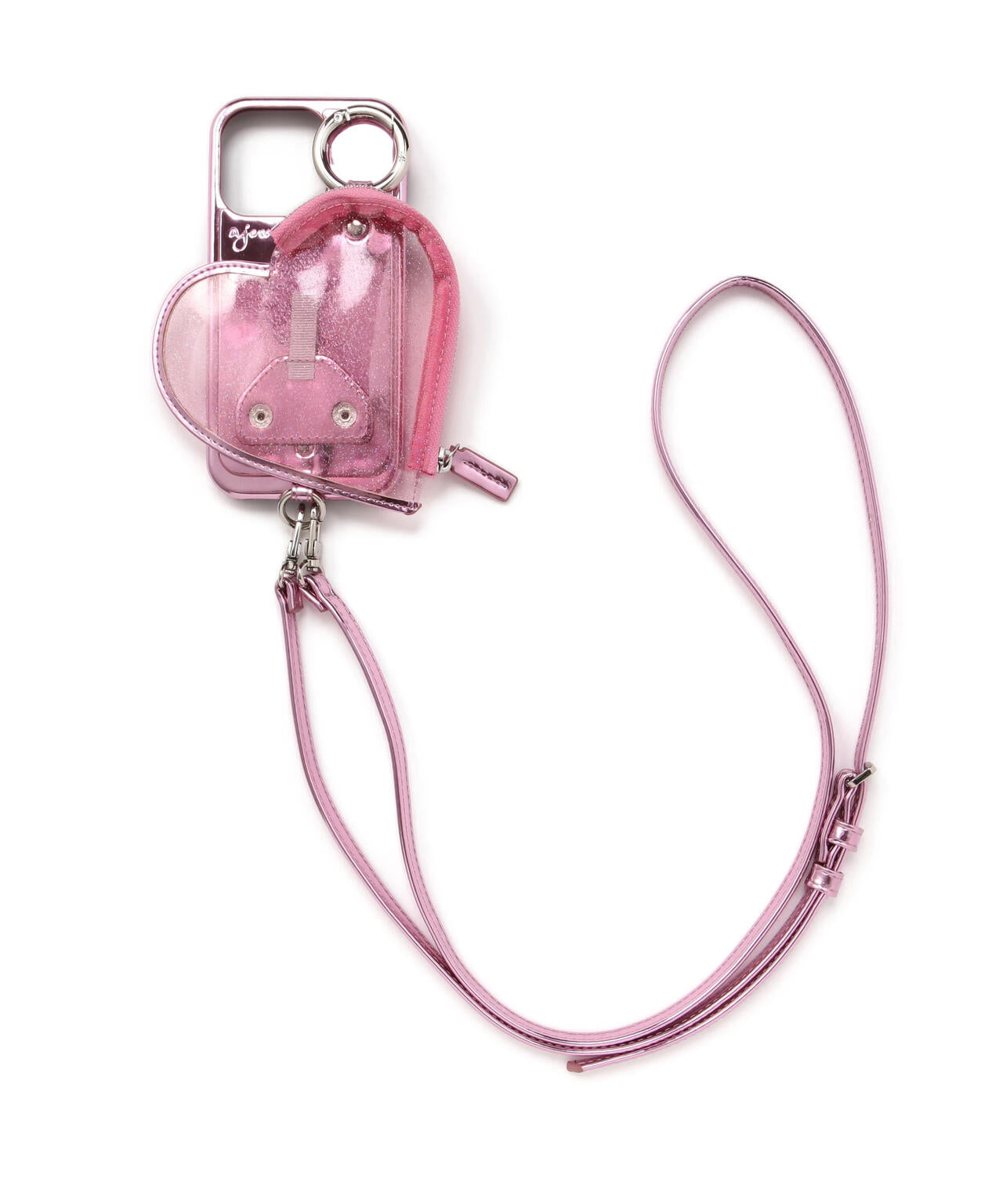 ajew/エジュー/PVC HEART PLANET POCKET CASE/i Phone16_16Pro | ROYAL