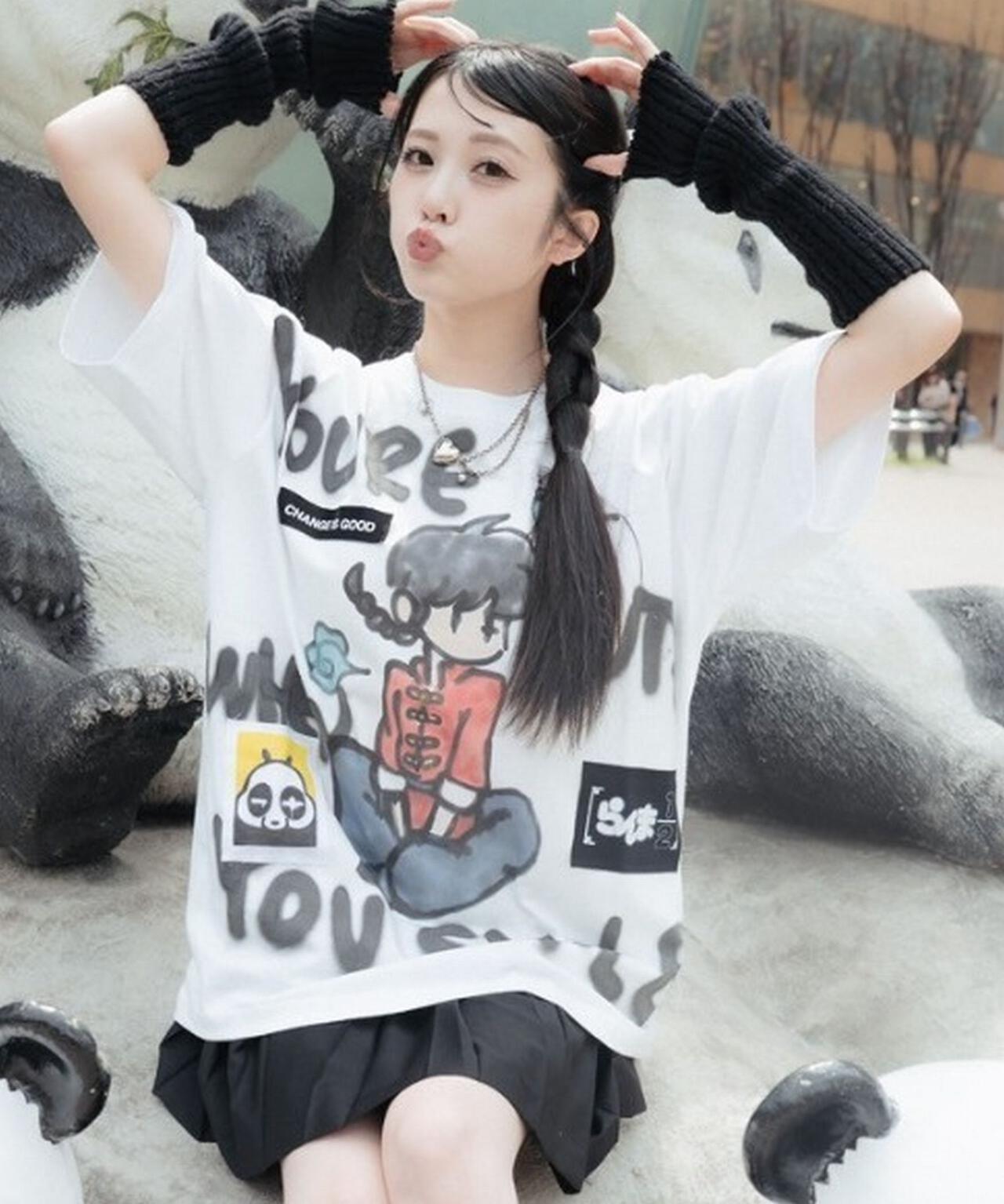 Guernika/ゲルニカ/らんま1/2 Paint T-shirt / 早乙女乱馬 | ROYAL