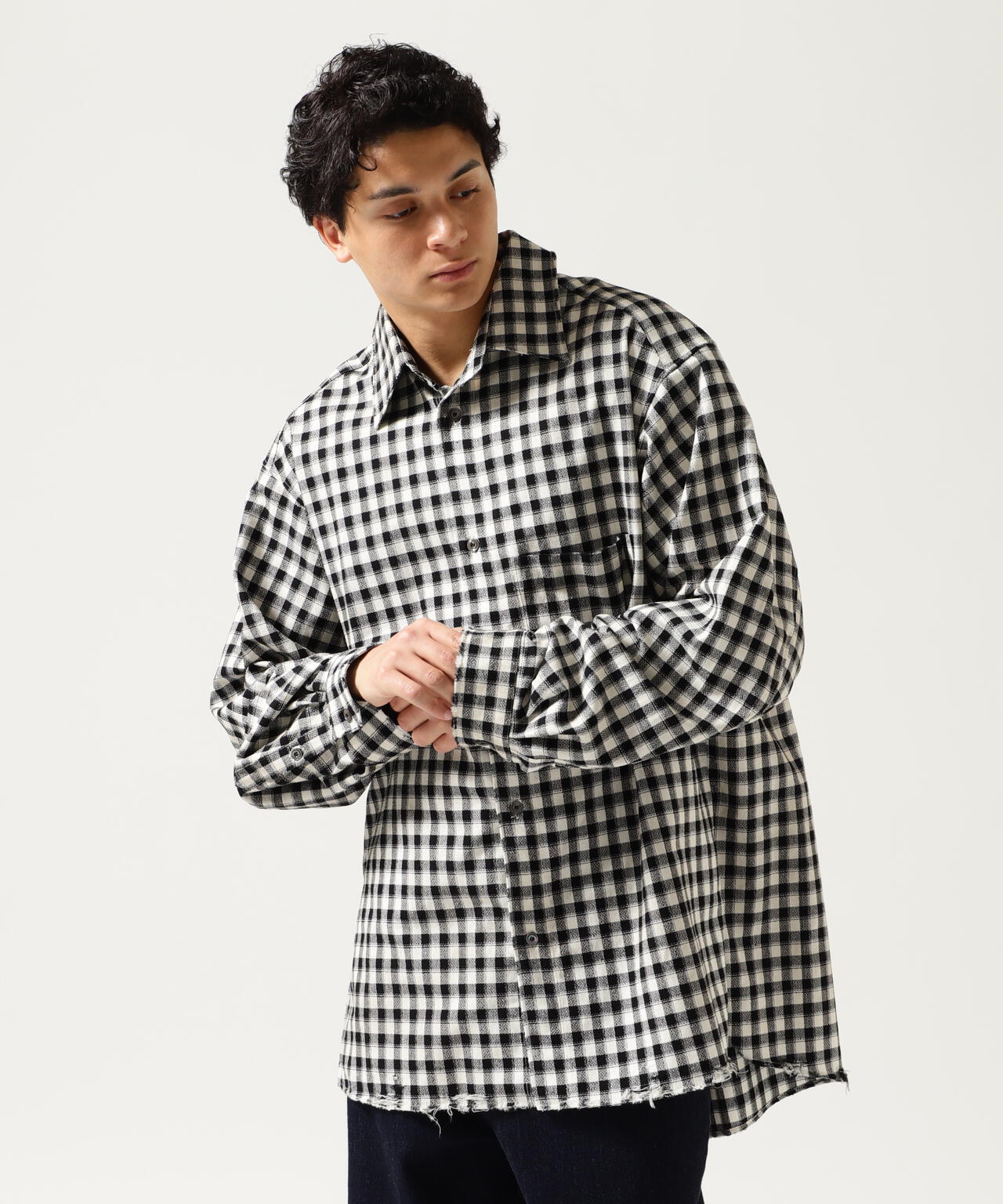 ANCELLM/アンセルム/ C/R CHECK OVER SHIRT/ANCSH55 | GARDEN