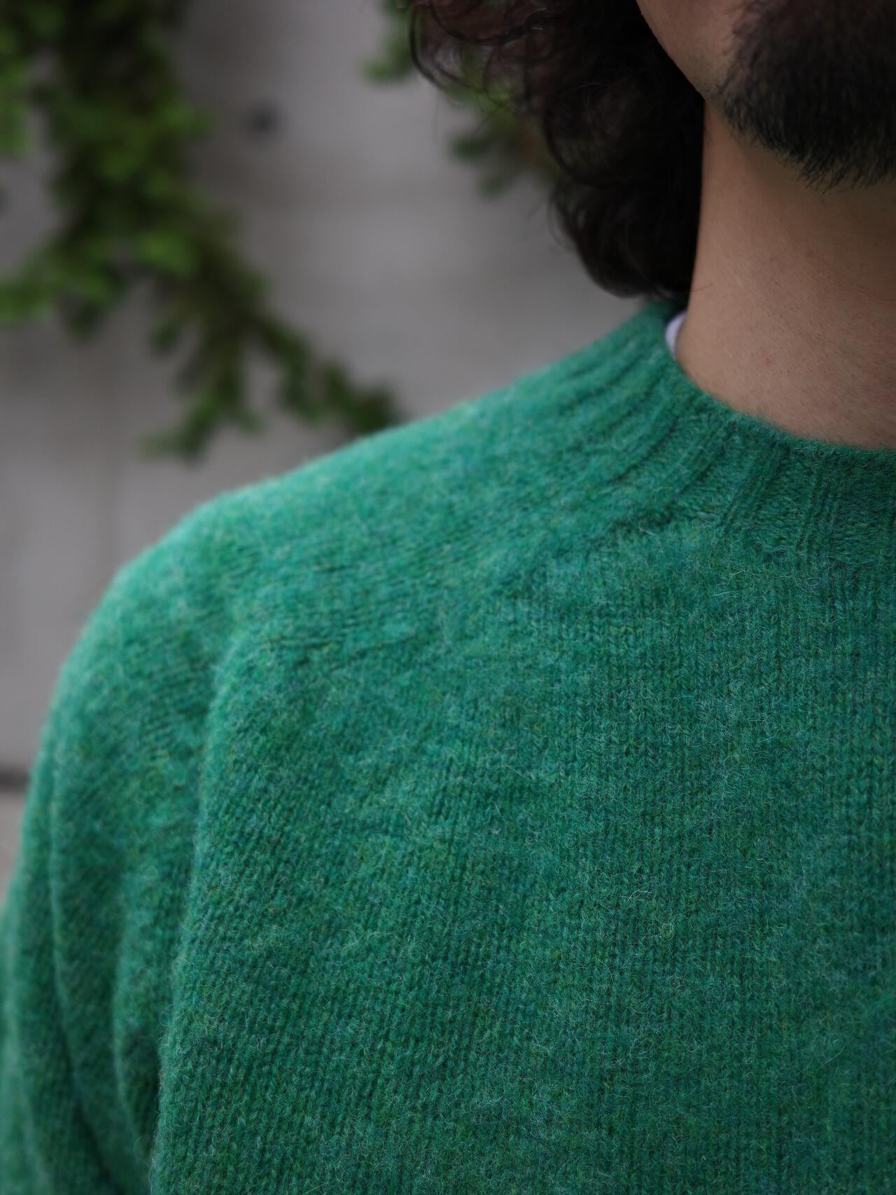 INVERALLAN/インバーアラン 別注SHAGGY CREW SHETLAND SWEATER