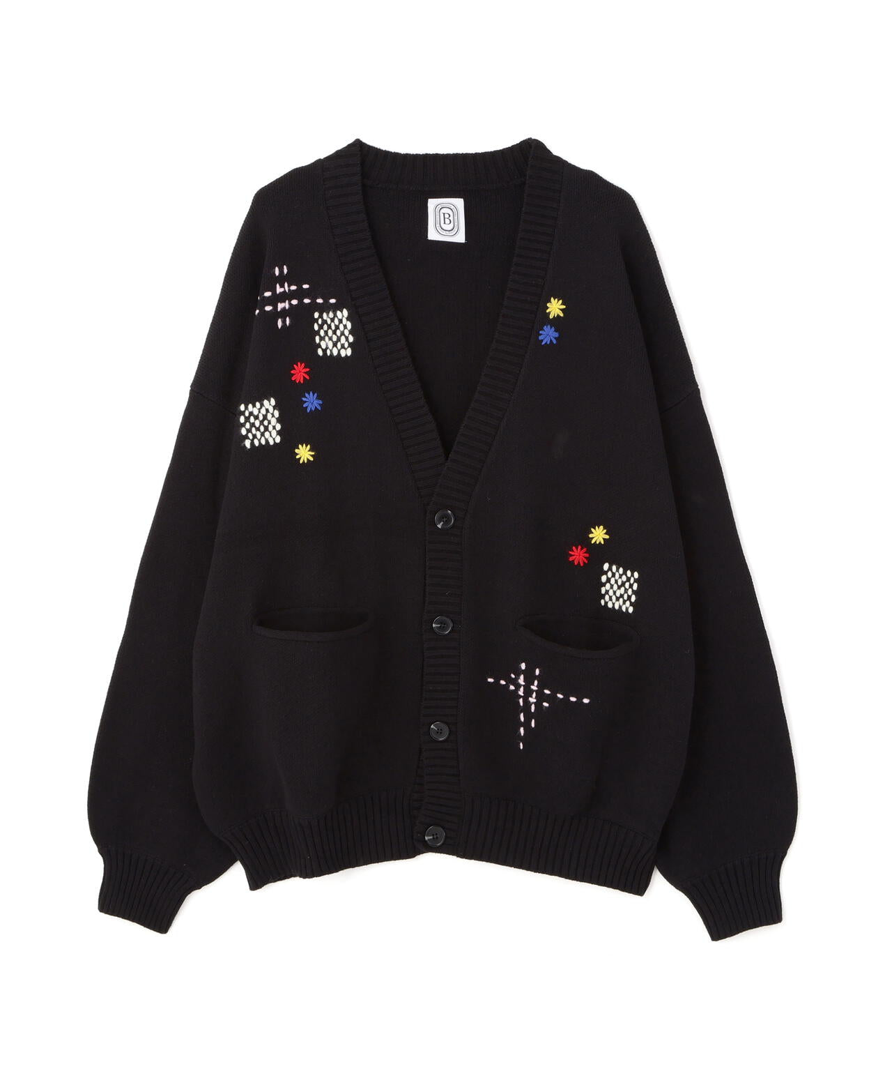 B omnivore/ビーオムニボー HAND STITCH CARDIGAN ハンドステッチ