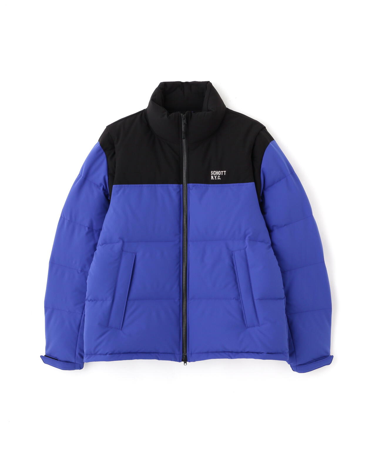 2WAY 2TONE DOWN JACKET/2ウェイ 2トーン ダウンジャケット | Schott