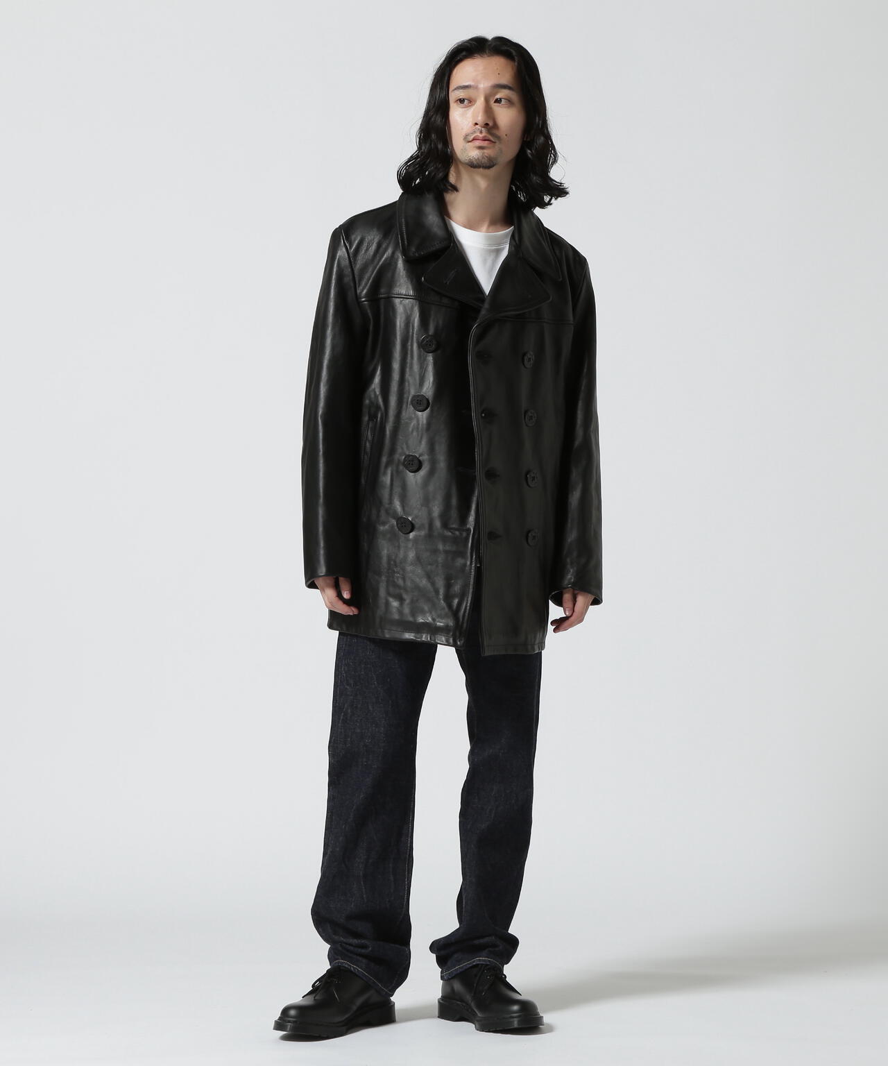 140 LEATHER PEACOAT/レザーピーコート | Schott（ショット） ｜【公式