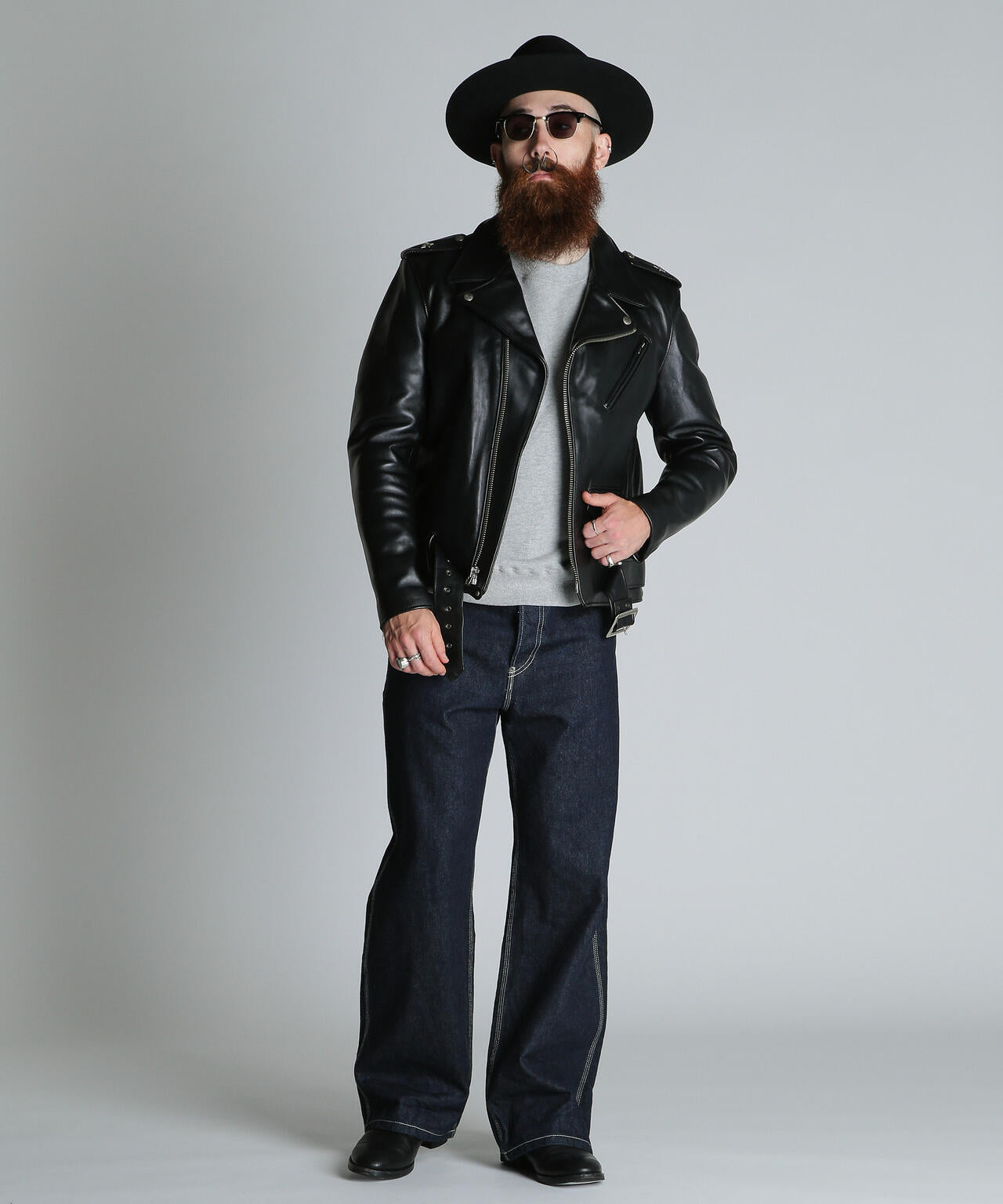 613UST ONESTAR TALL/ワンスター トール ライダース レザージャケット