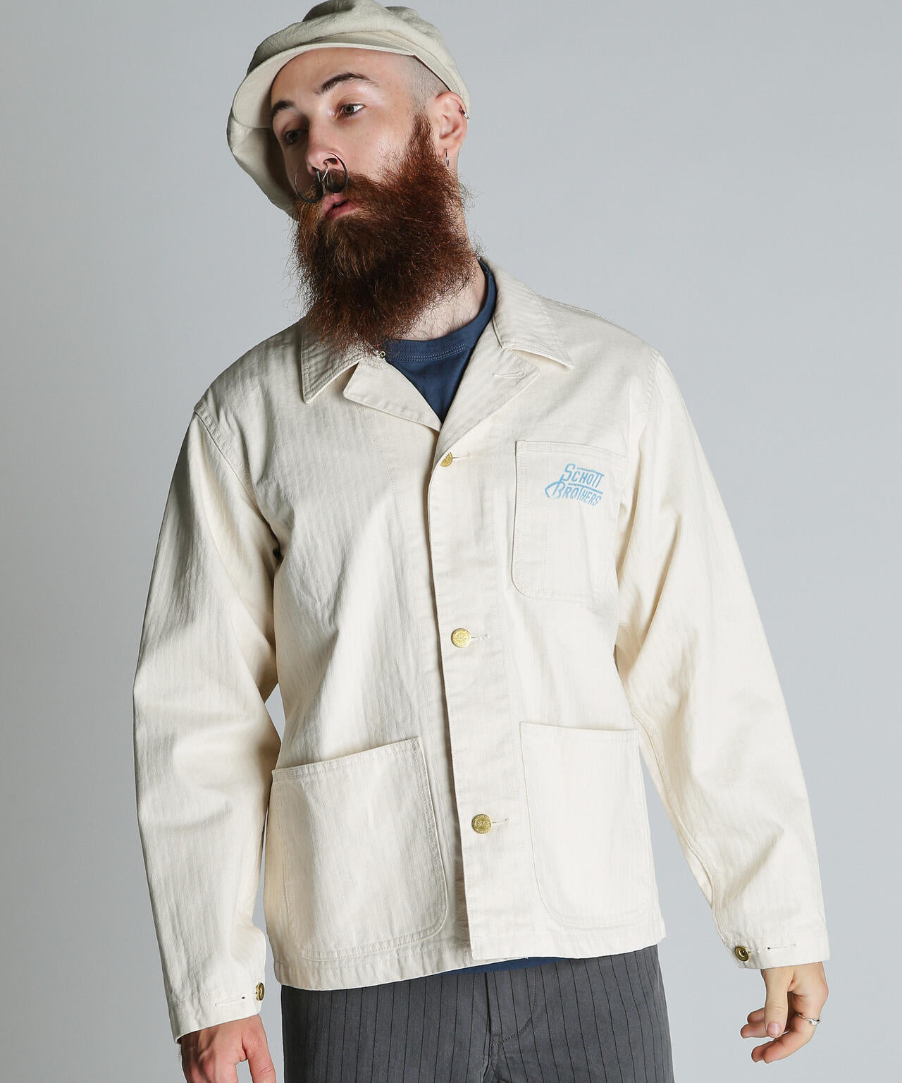 HERRINGBONE COVERALL/ヘリンボーン カバーオール | Schott（ショット