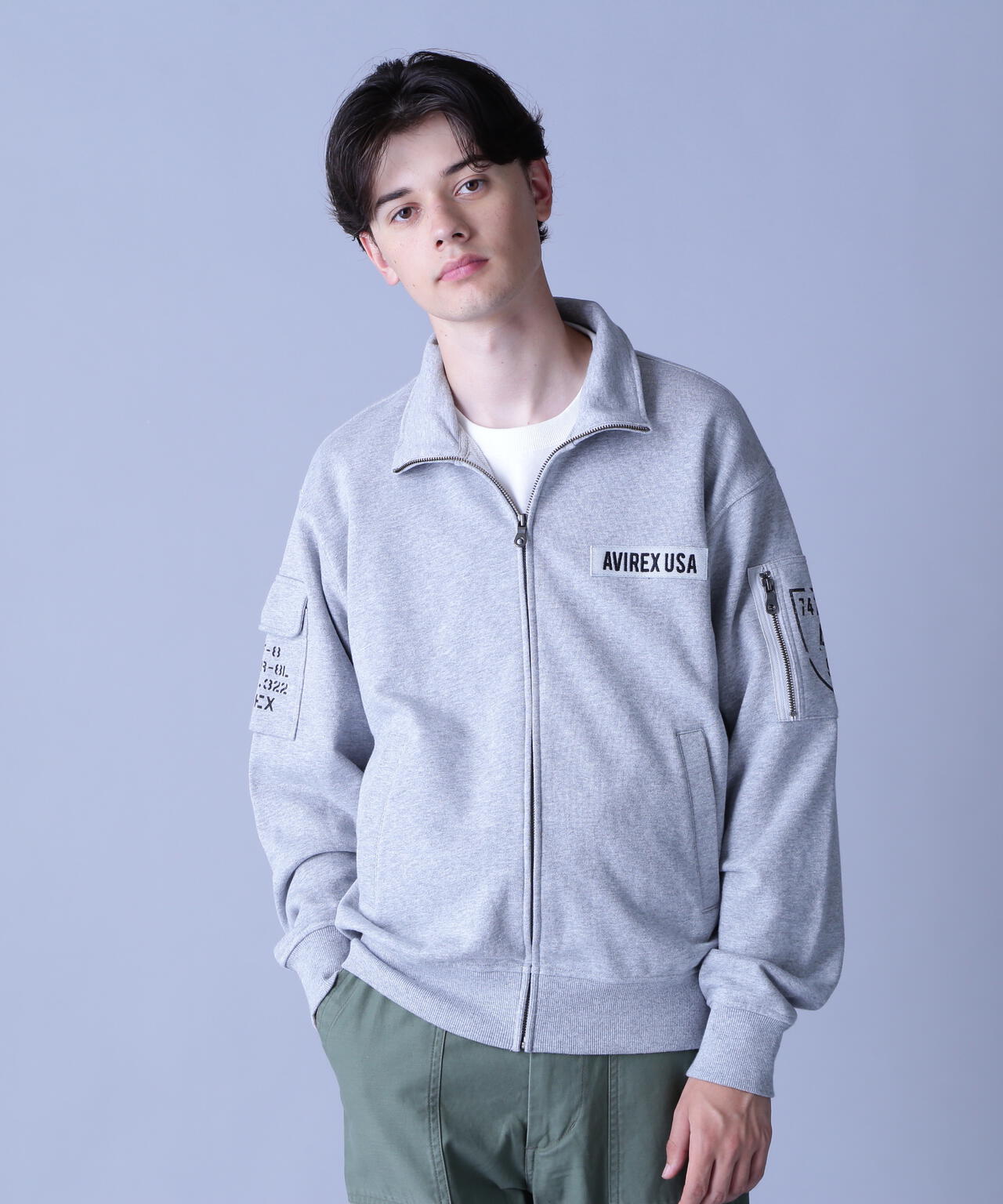 FATIGUE STAND ZIPUP SWEAT / ファティーグ ジップアップ スウェット