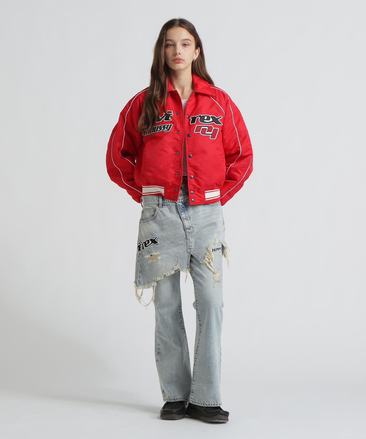 AVIREX×MOUSSY》NYLON VARSITY JACKET | AVIREX（アヴィレックス