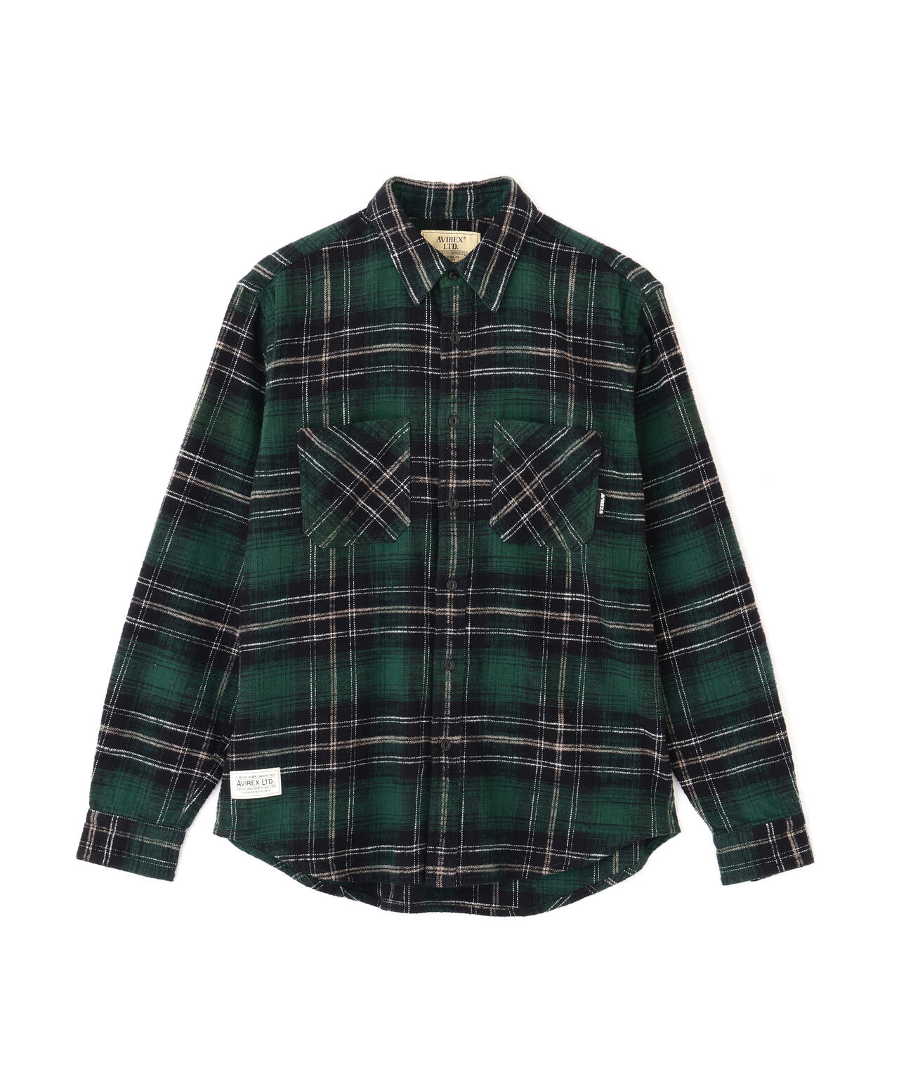 WEB&DEPOT限定》ONE POINT FLANNEL CHECK SHIRT | AVIREX