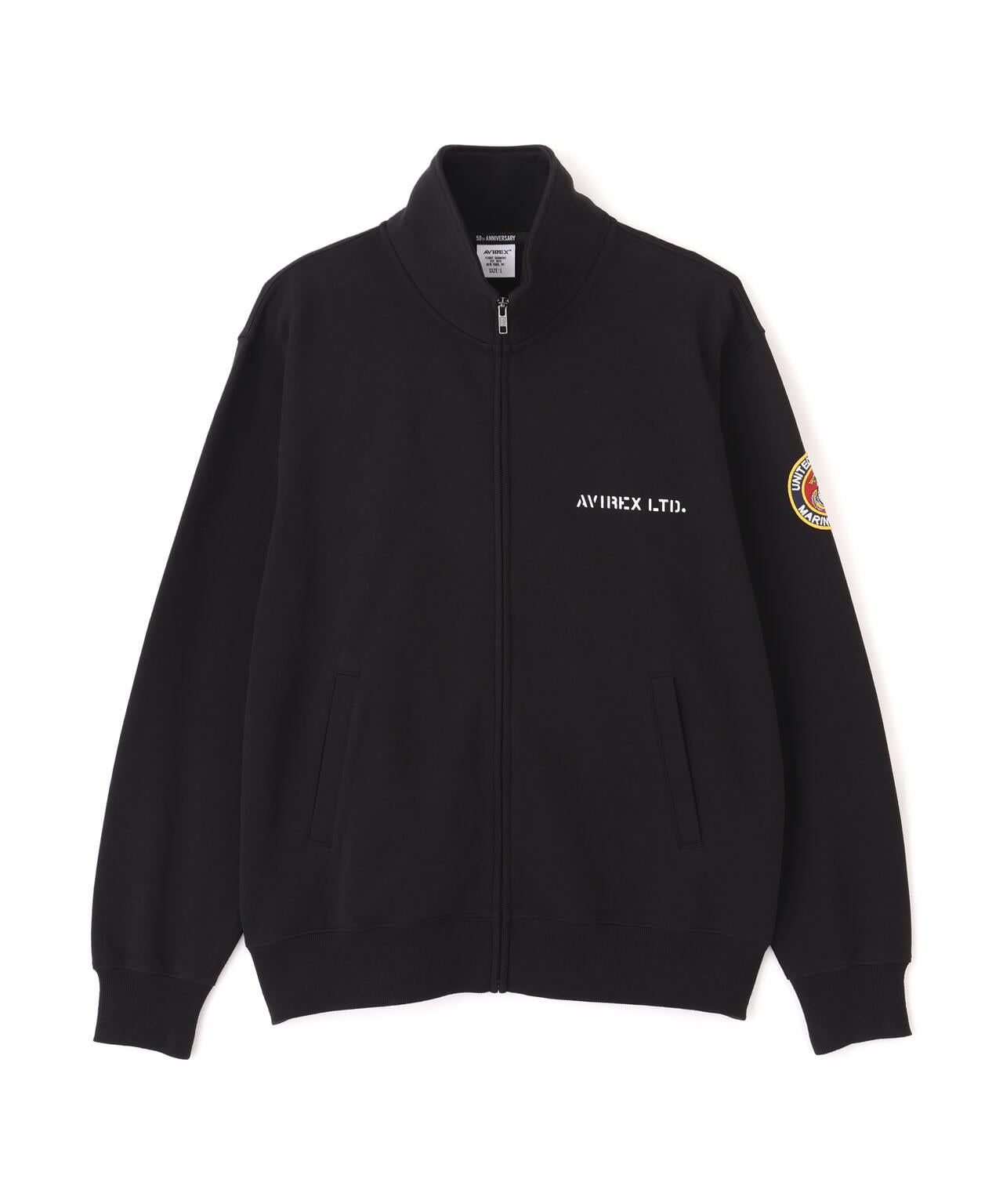 直営店限定》CAMP LEJEUNE PATCHED STAND ZIP SWEAT | AVIREX