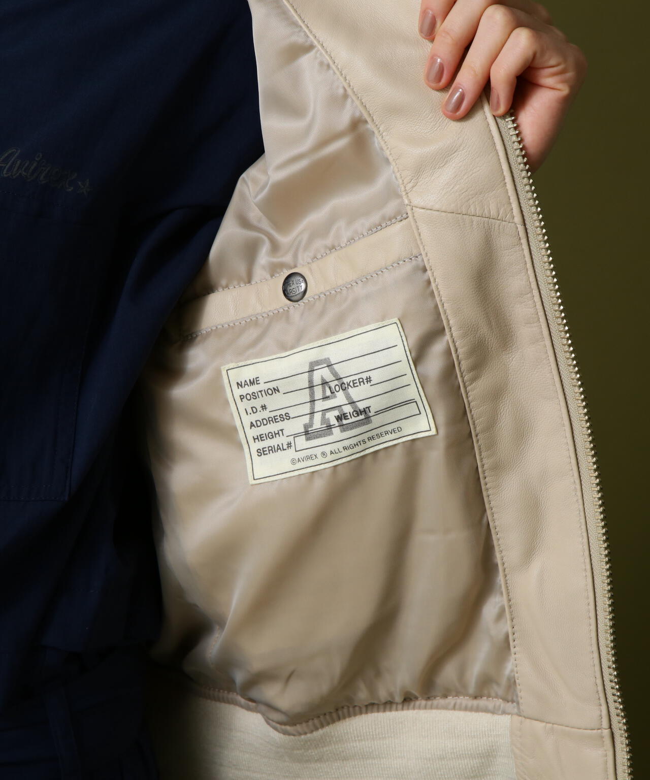 WOMAN》SIGNATURE HOODED LEATHER | AVIREX（アヴィレックス