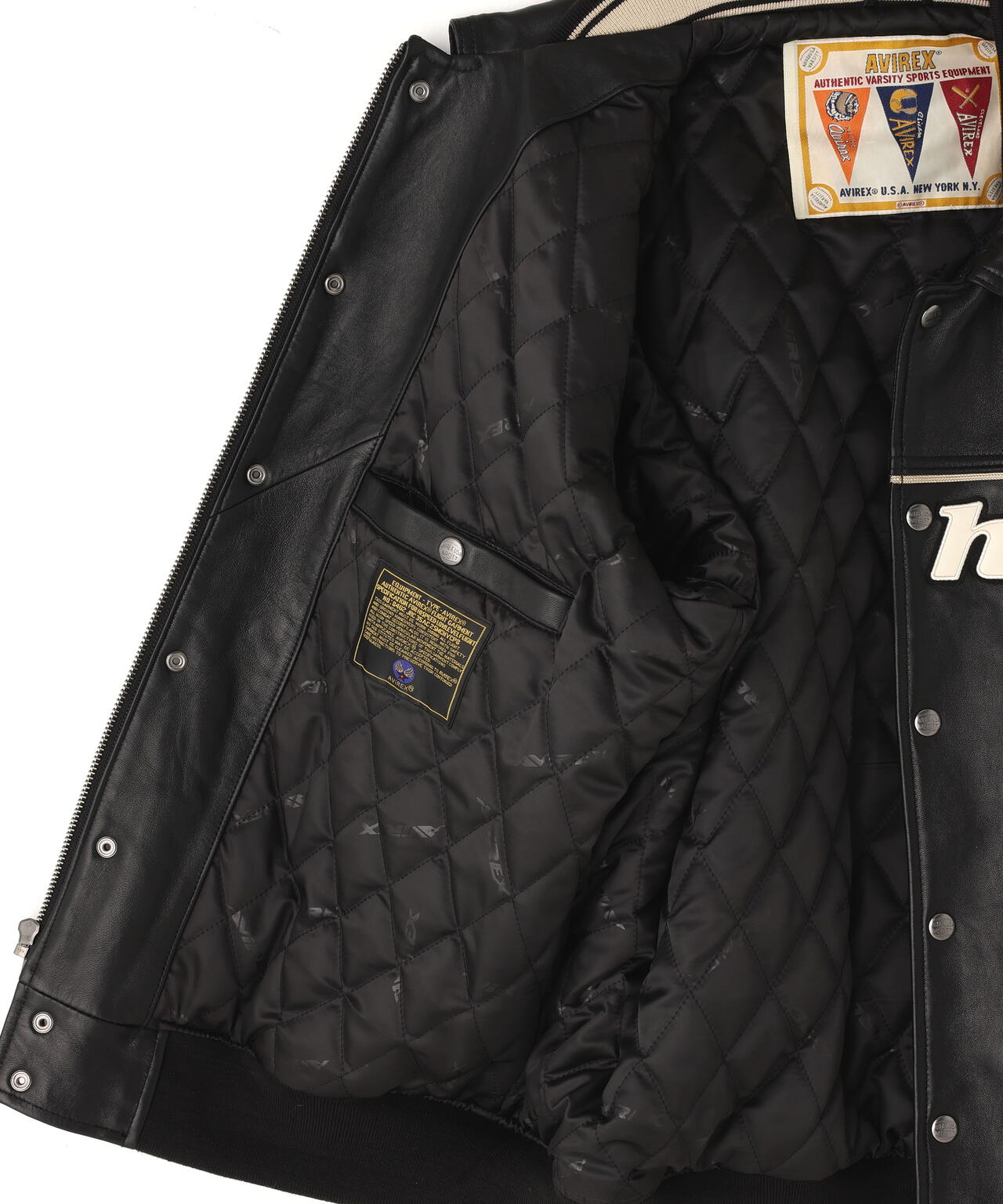 AVIREX × MR.BROTHERS CUT CLUB》VARITY LEATHER JACKET | AVIREX