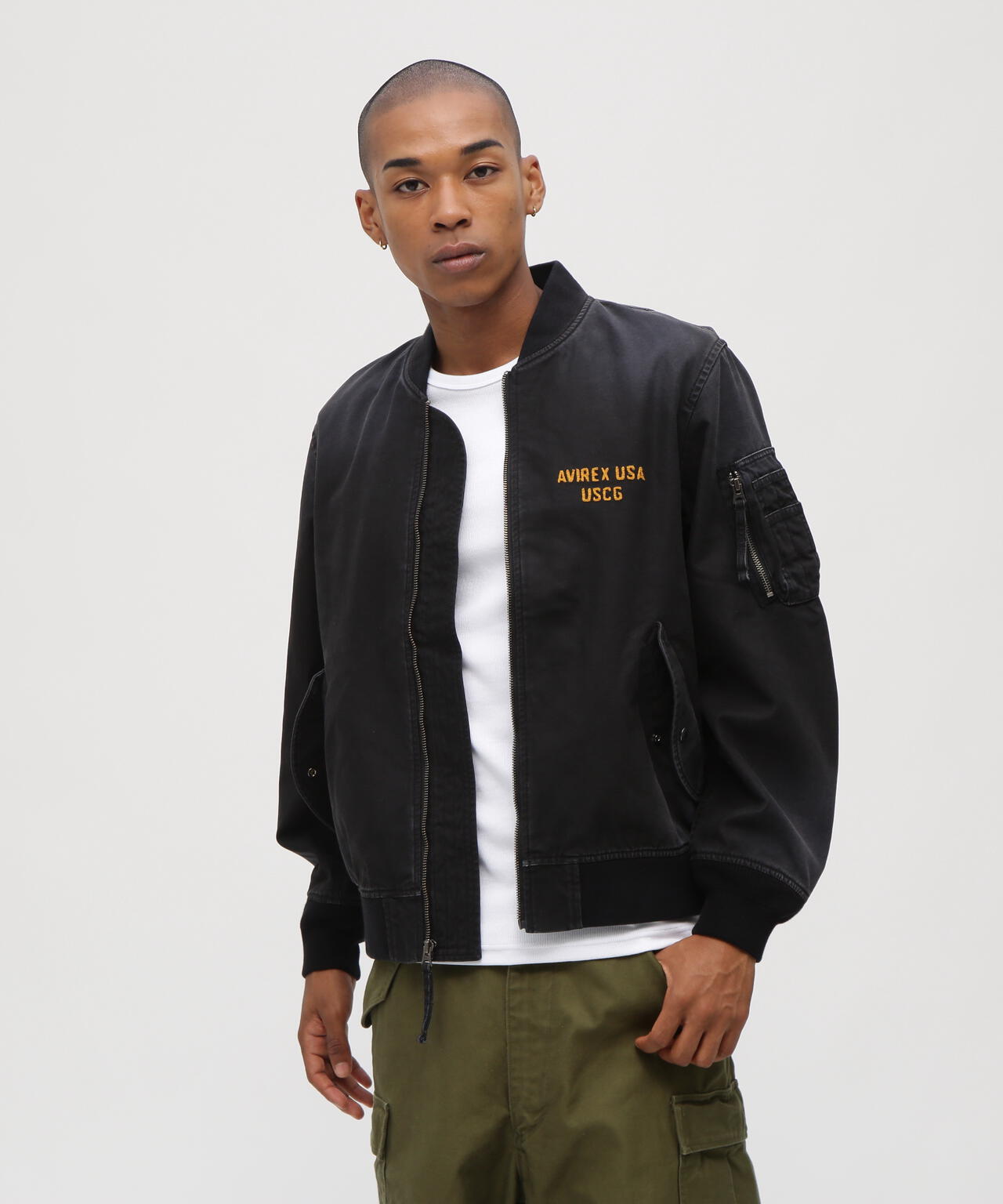 COTTON LIGHT MA-1 ”U.S.COAST GUARD” | AVIREX（アヴィレックス