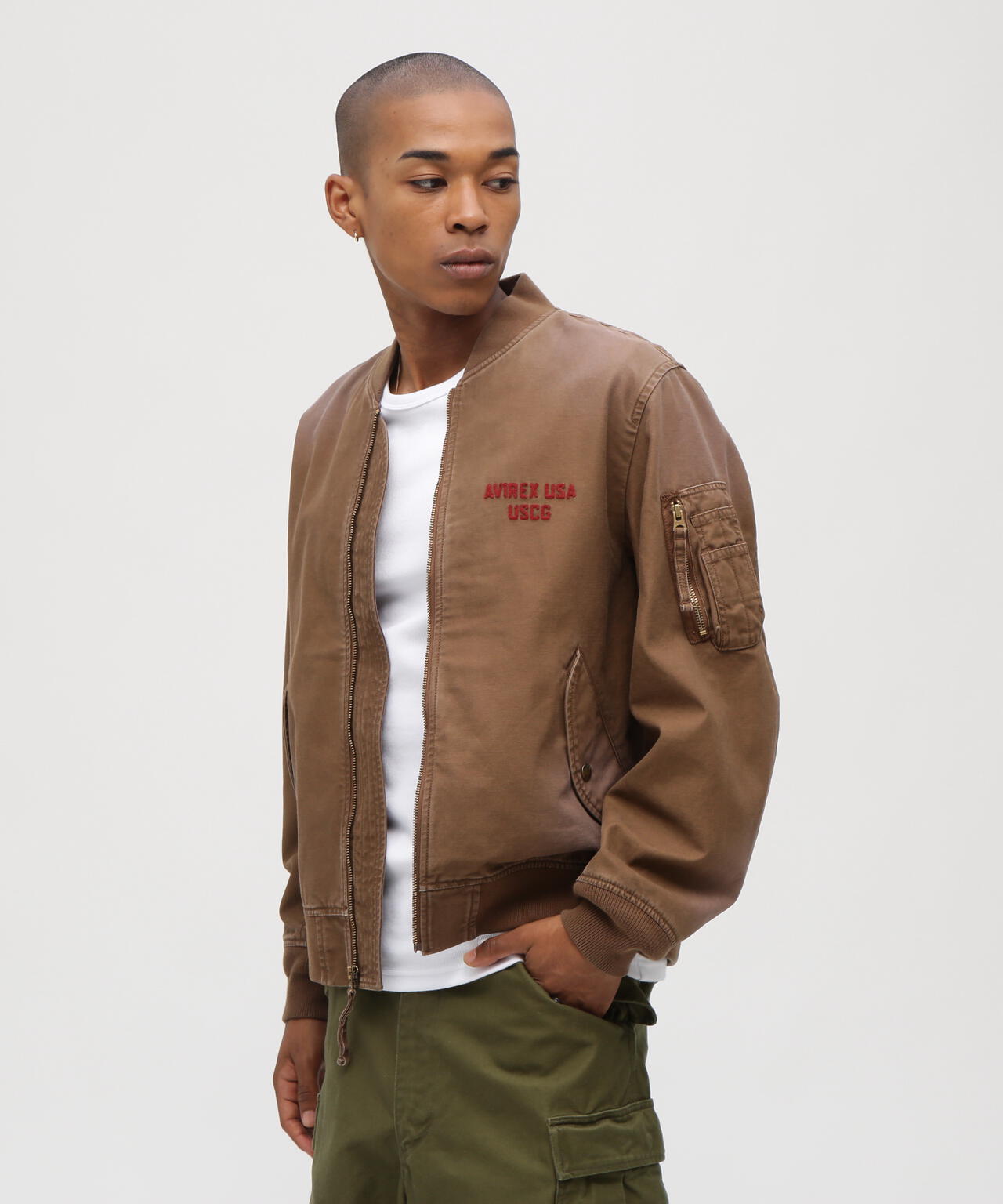 COTTON LIGHT MA-1 ”U.S.COAST GUARD” | AVIREX（アヴィレックス