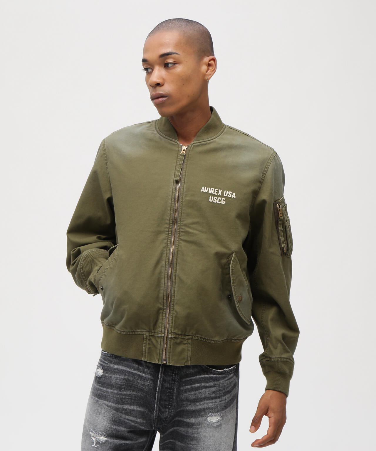 COTTON LIGHT MA-1 ”U.S.COAST GUARD” | AVIREX（アヴィレックス