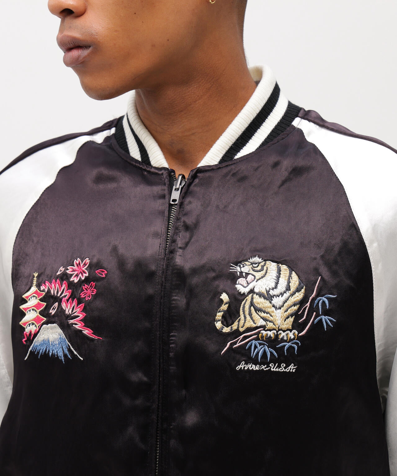 直営店限定》SOUVENIR JACKET ”DRAGON & CHERRY BLOSSOMS” | AVIREX
