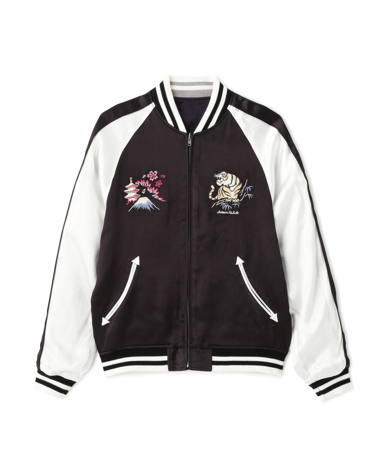 直営店限定》SOUVENIR JACKET ”DRAGON & CHERRY BLOSSOMS” | AVIREX