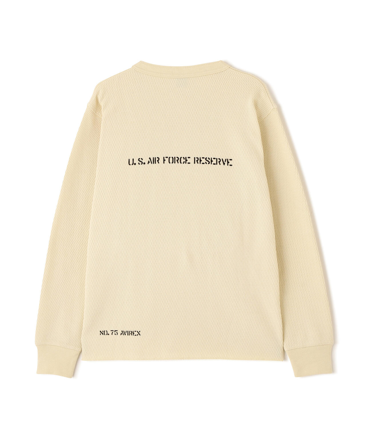 WEB&DEPOT限定》STENCIL HONEYCOMB HENRY NECK L/S T-SHIRT | AVIREX