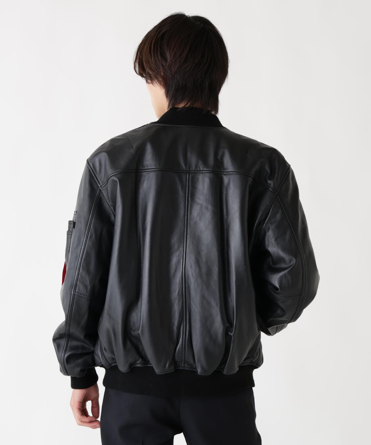 LEATHER MA-1 FLIGHT JACKET | Alpha Industries（アルファ