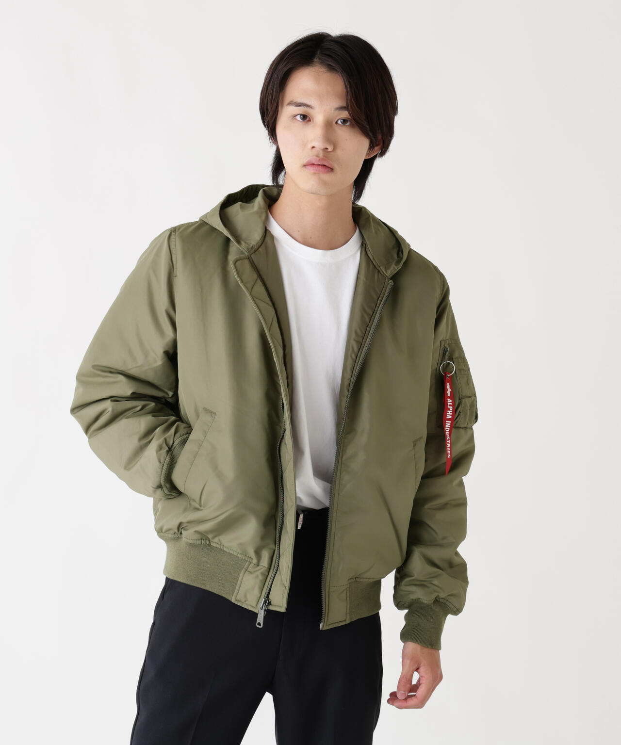 MA-1 HOODED OXFORD FLIGHT JACKET | Alpha Industries（アルファ