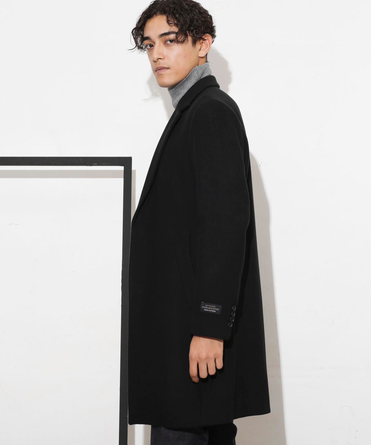 SUPER140'S」ダブルメルトンチェスターフィールドコート | NANO