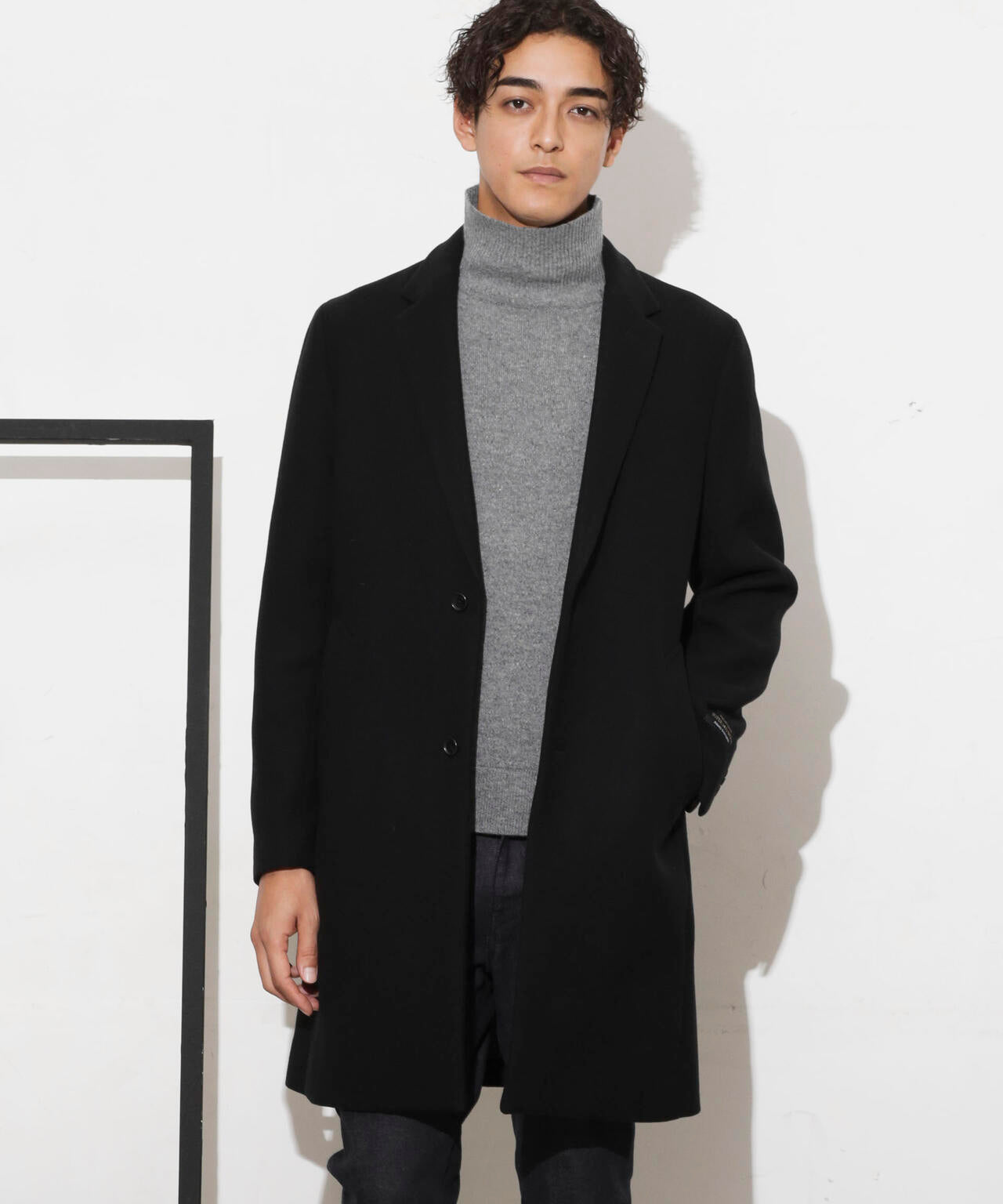 SUPER140'S」ダブルメルトンチェスターフィールドコート | NANO