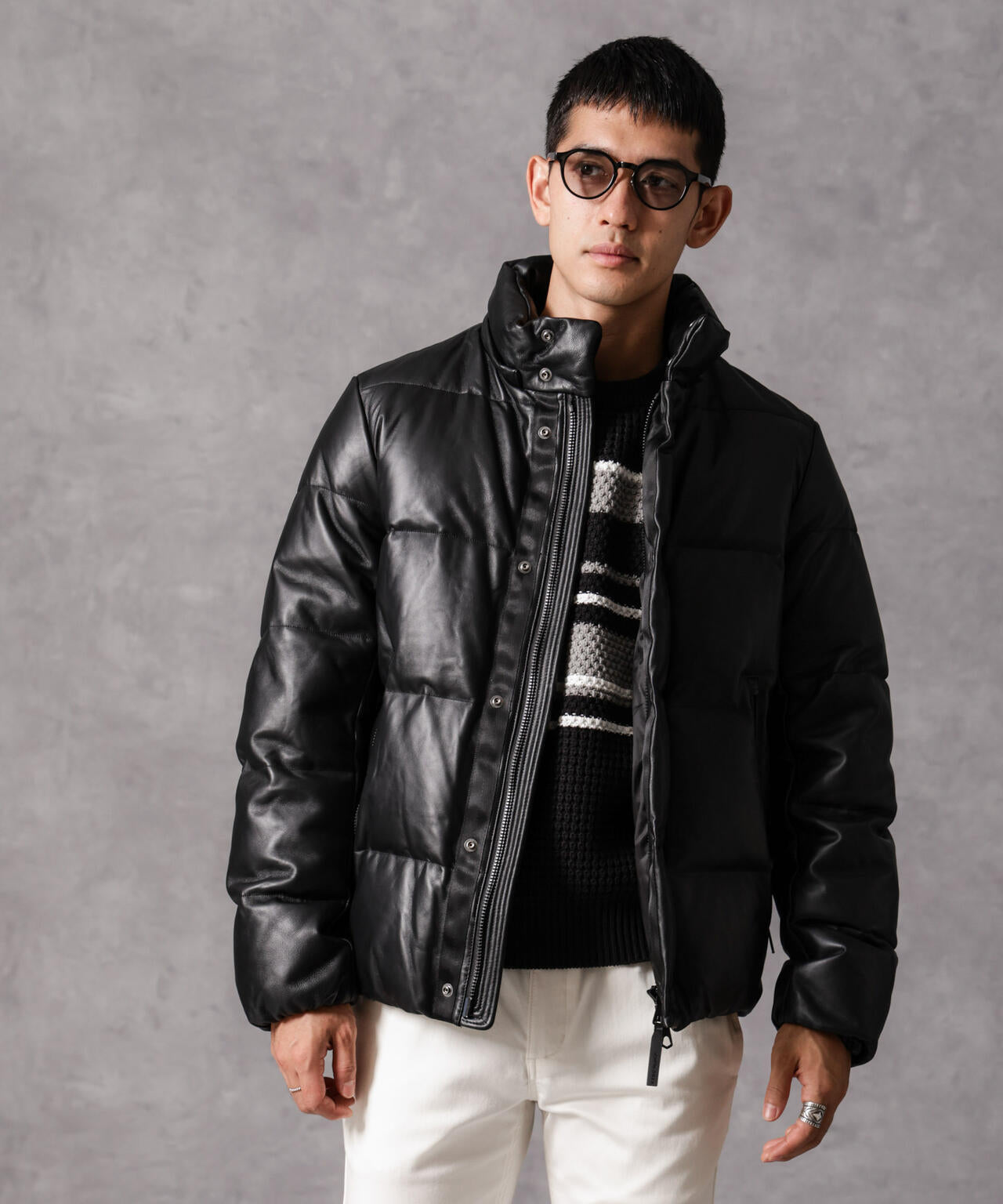 西川ダウン(R)」ラムレザーG2ダウン | NANO universe（ナノ