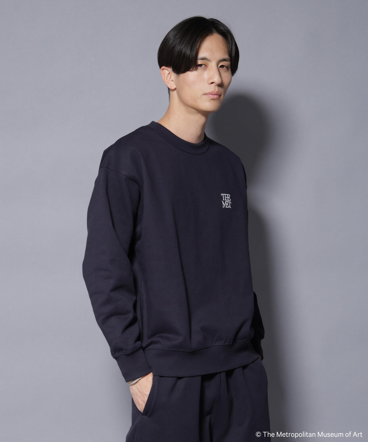 The Met」ロゴ×アーカイブロゴ刺繍スウェット(セットアップ可) | NANO