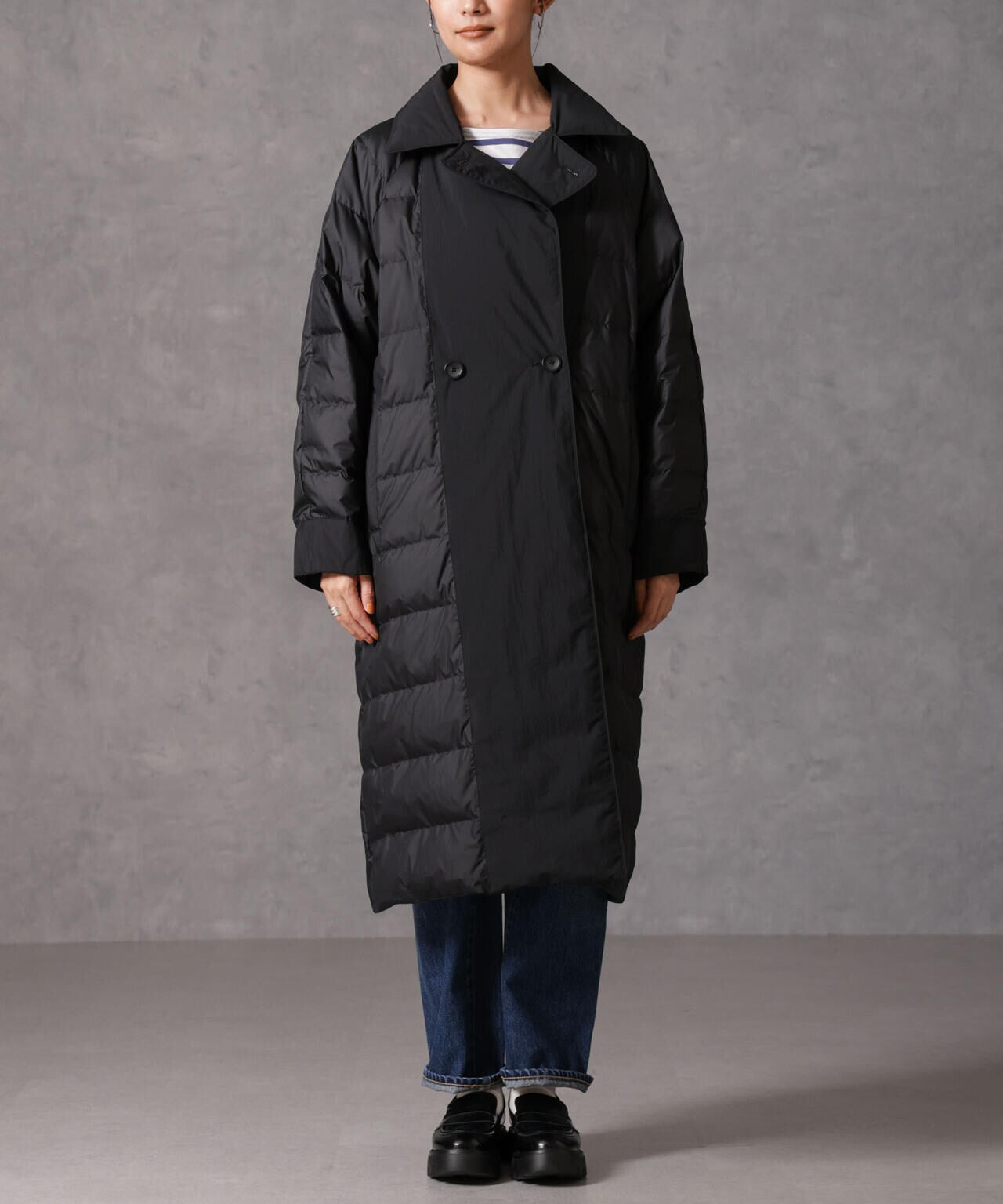 西川ダウン(R)」リバーシブルライトコート | NANO universe（ナノ