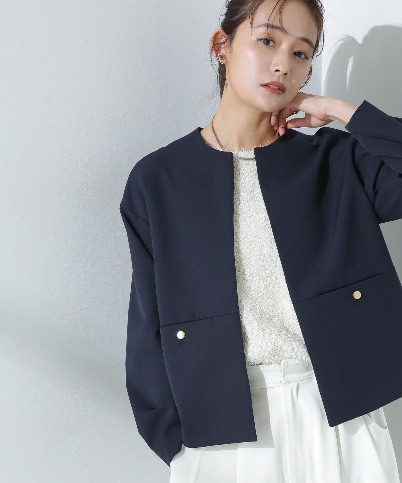 デイリーファンクション ノーカラージャケット(セットアップ可) | NANO